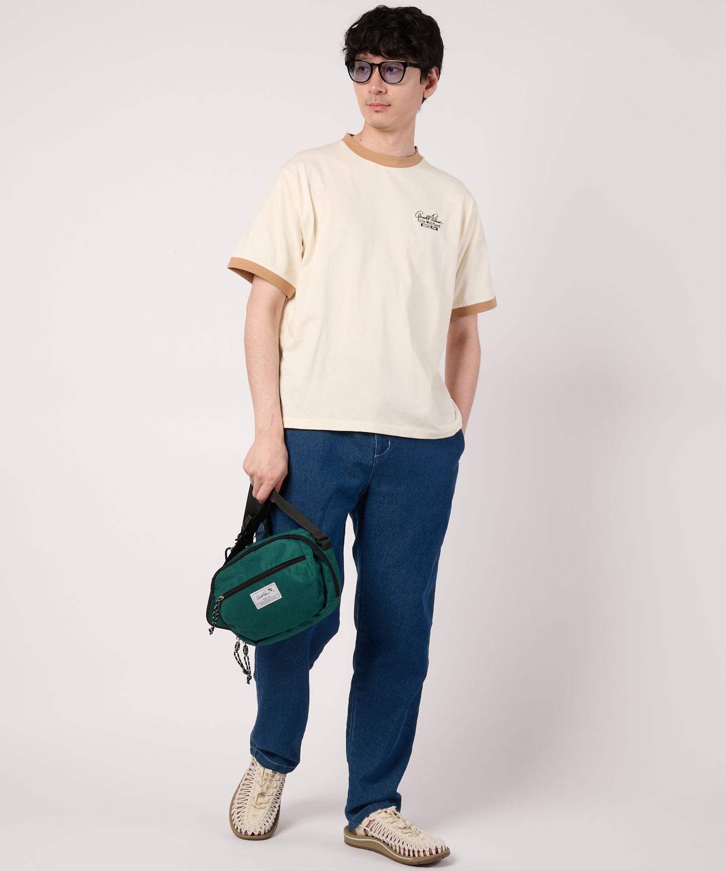 シェア　アソートグラフィック　リンガーTシャツ