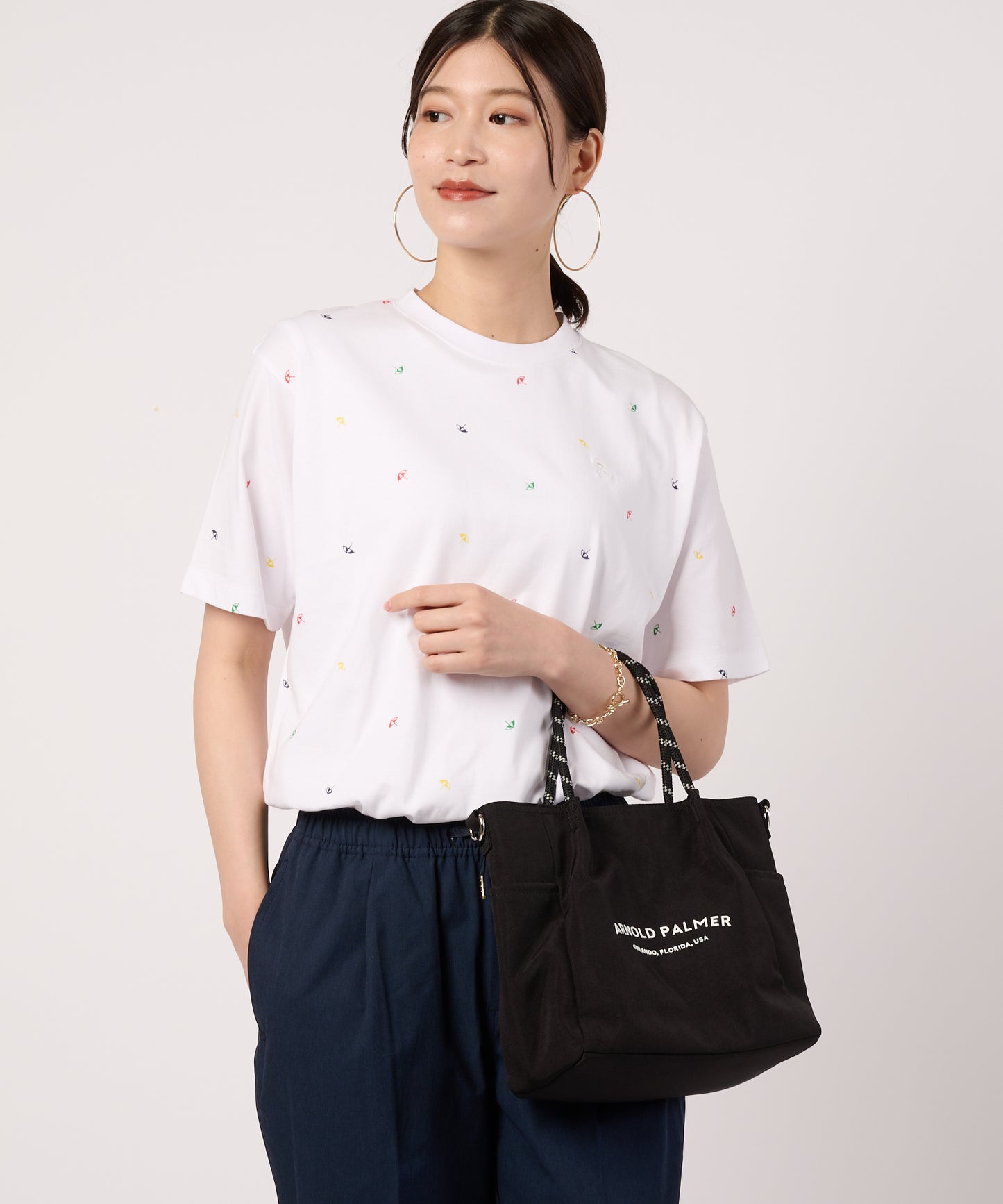シェア　アンブレラパターン　グラフィックTシャツ