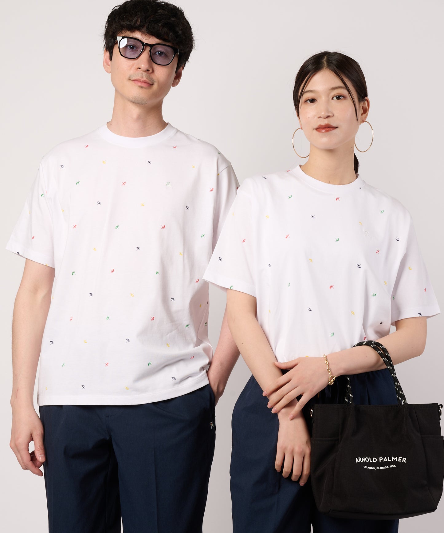 シェア　アンブレラパターン　グラフィックTシャツ