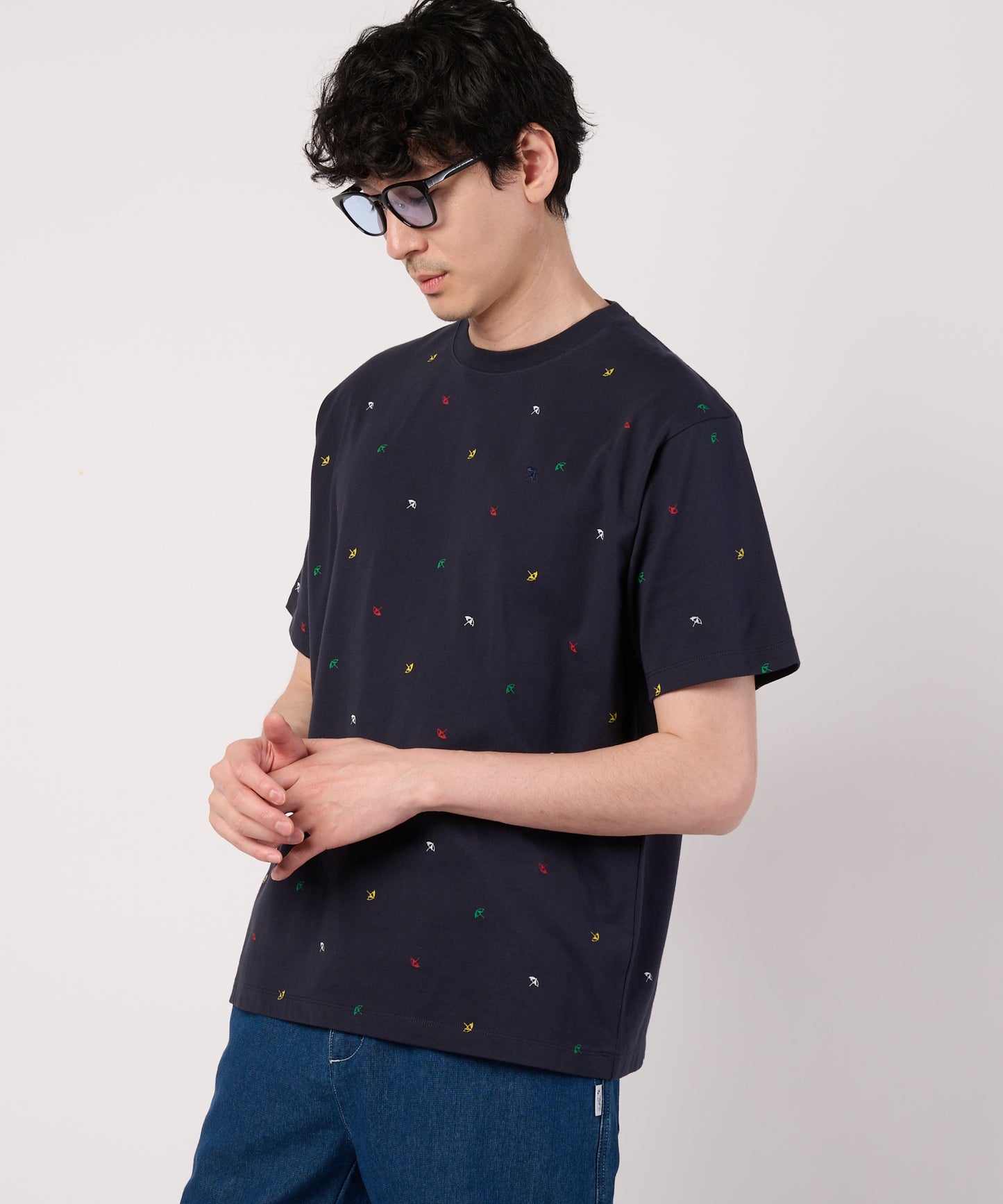 シェア　アンブレラパターン　グラフィックTシャツ