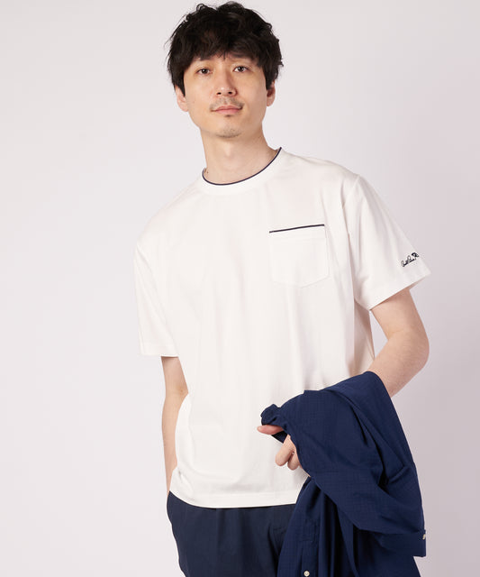 Arnold Palmer　 プレーティング 天竺 ジャガードリブ Tシャツ