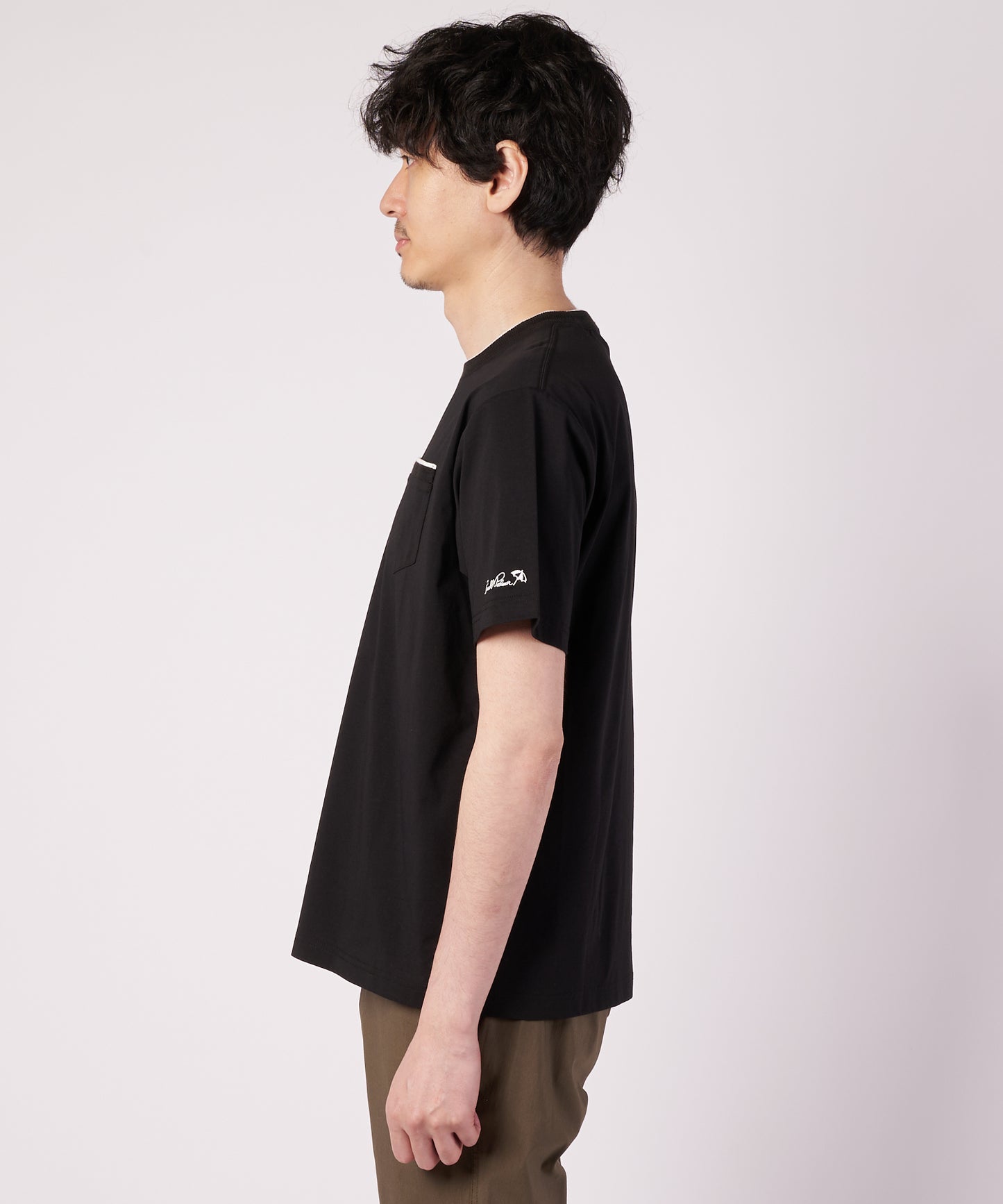 プレーティング 天竺 ジャガードリブ Tシャツ