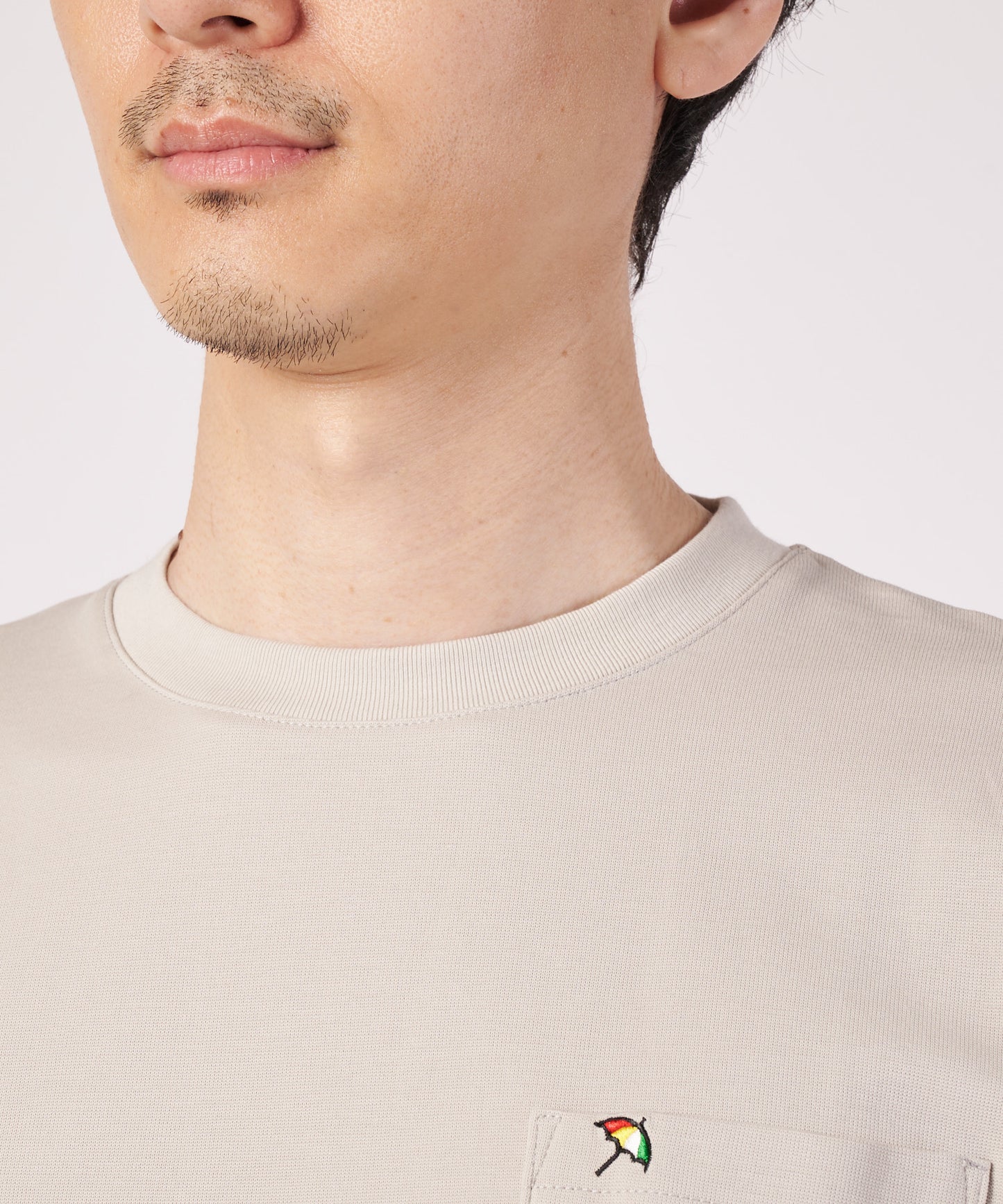 ミラノリブ 布帛レイヤード Tシャツ