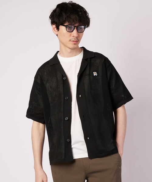 アーノルド パーマー(Arnold Palmer)メッシュニット シャツカーディガン + Tシャツ セット