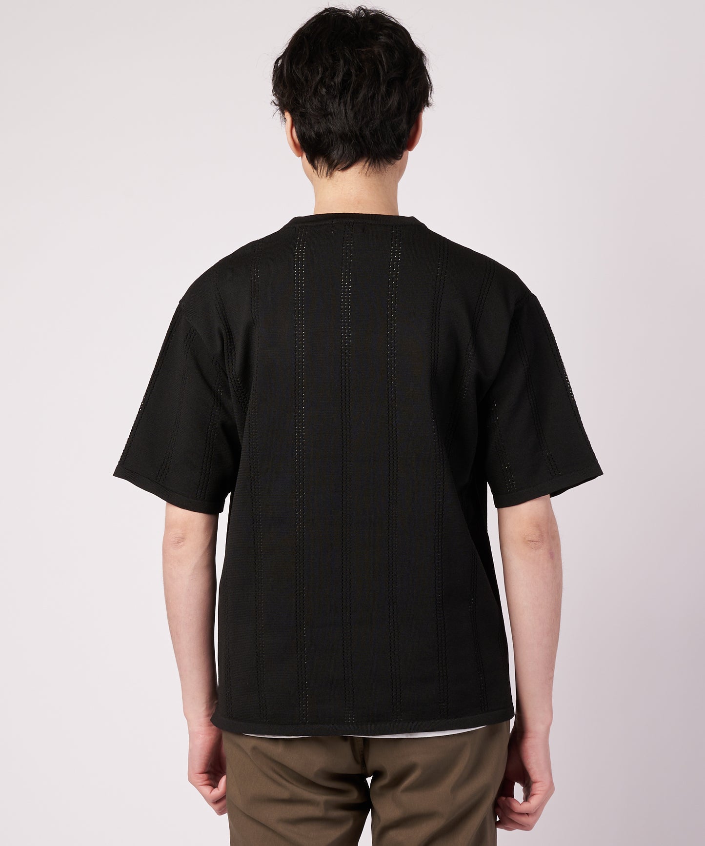 アイレットニット プルオーバー + Tシャツ セット