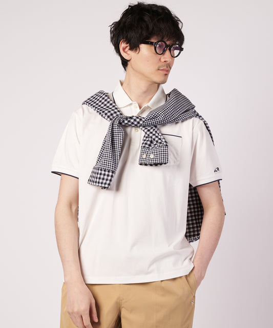 Arnold Palmer　 プレーティング 天竺 ジャガードリブ ポロシャツ