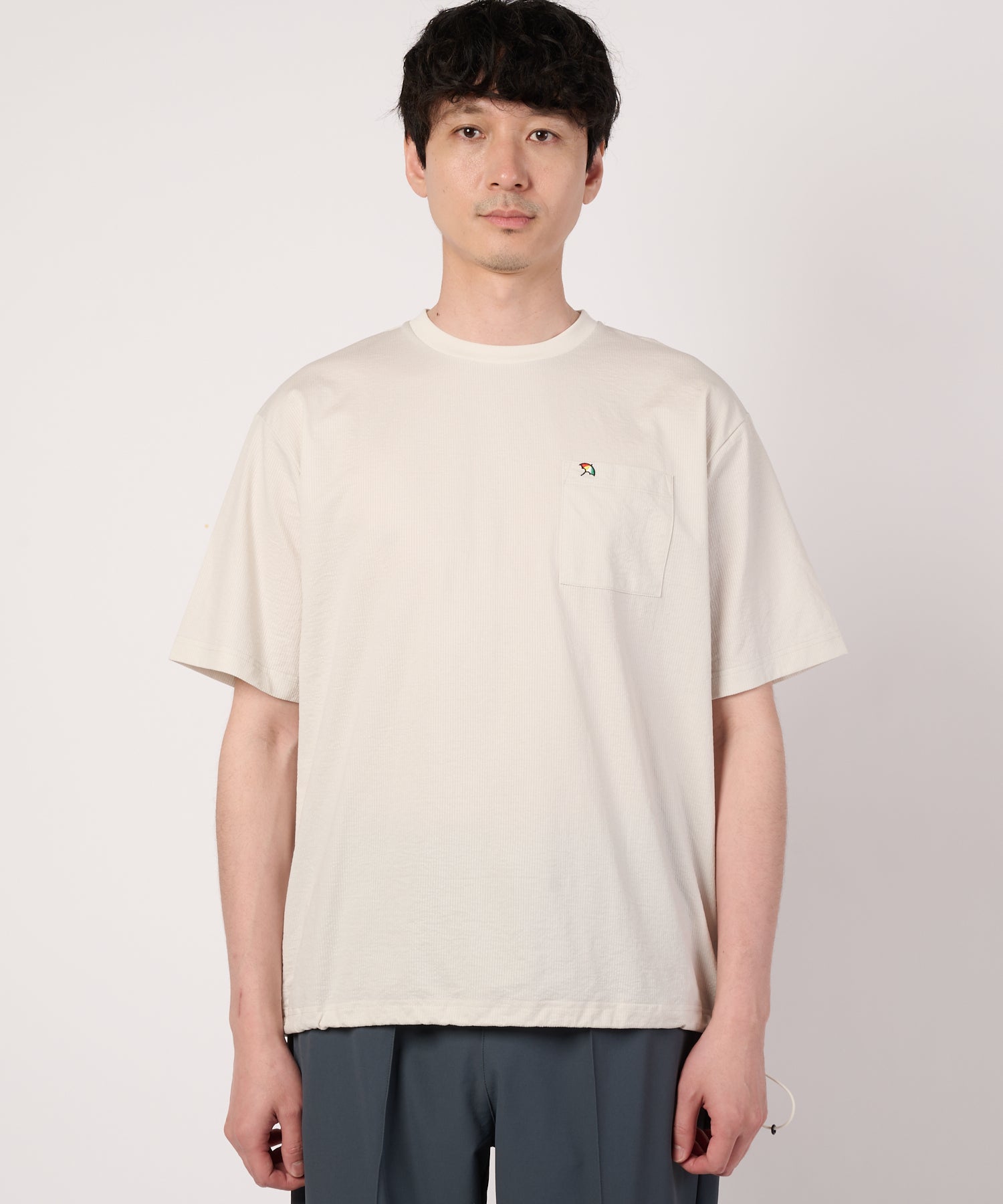 カットサッカー スピンドルTシャツ（Tシャツ/カットソー/メンズ