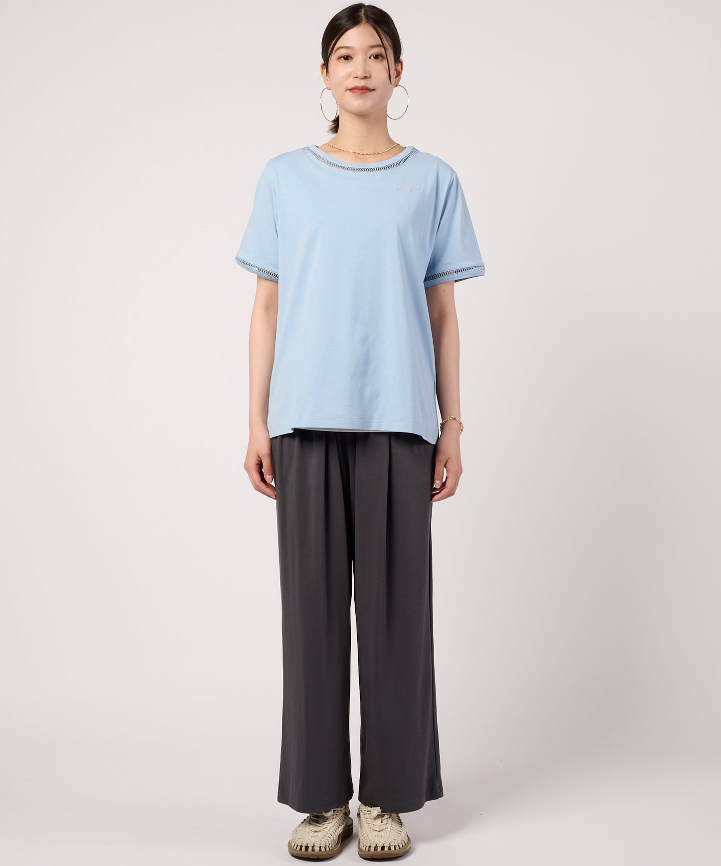 はしごレーストリム　半袖Tシャツ