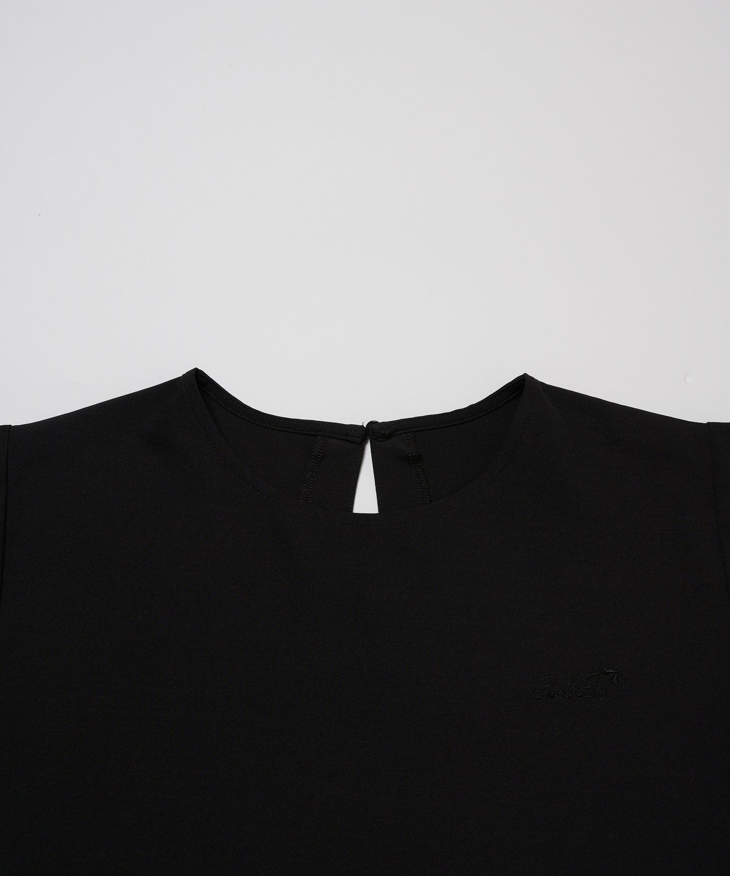 ロゴテープアクセント　イージー布帛Tシャツ