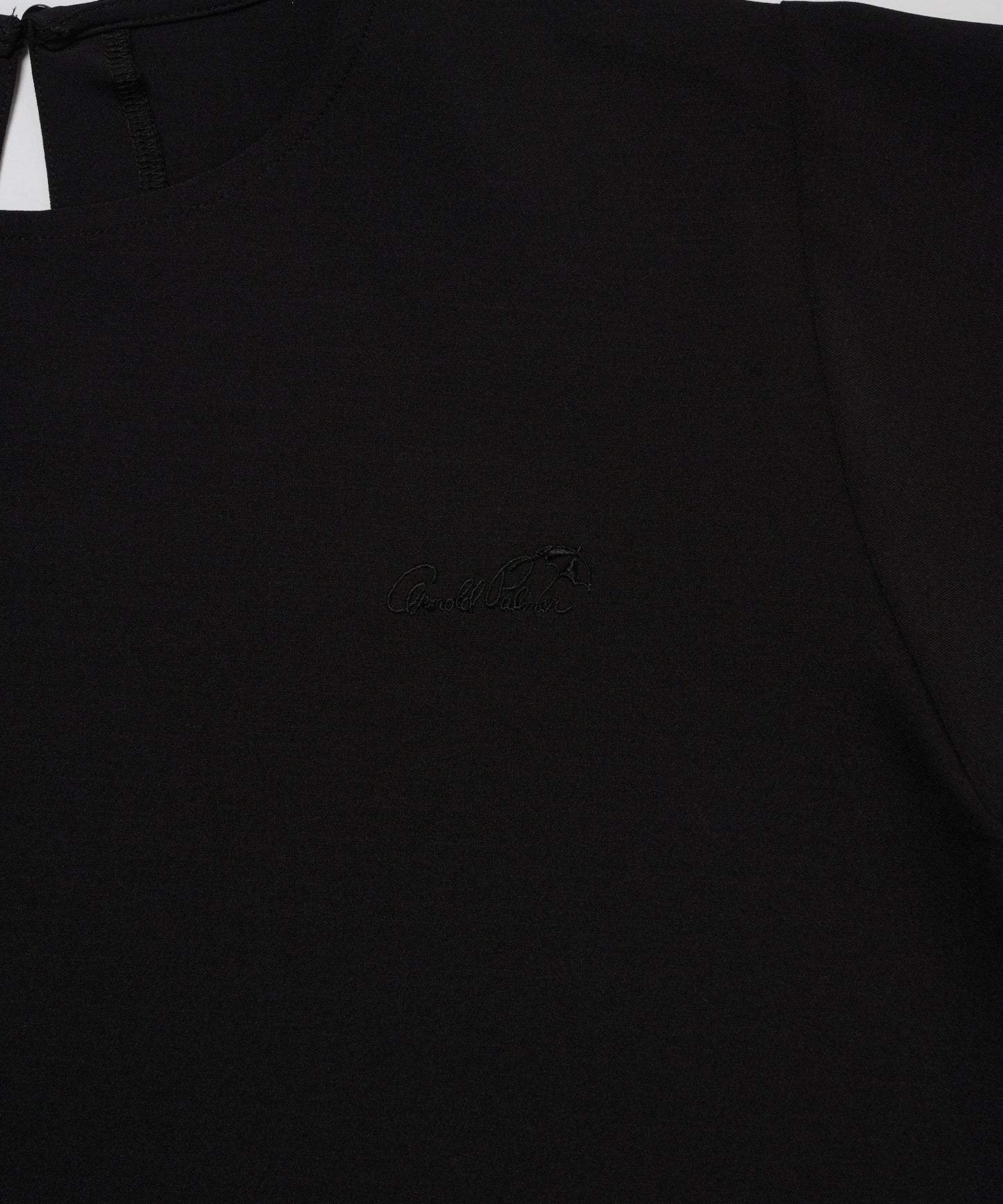 ロゴテープアクセント　イージー布帛Tシャツ