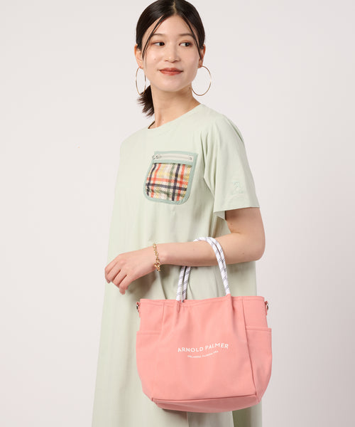 アーノルド パーマー(Arnold Palmer)タウン&レジャー　ポケットメッシュTシャツワンピース