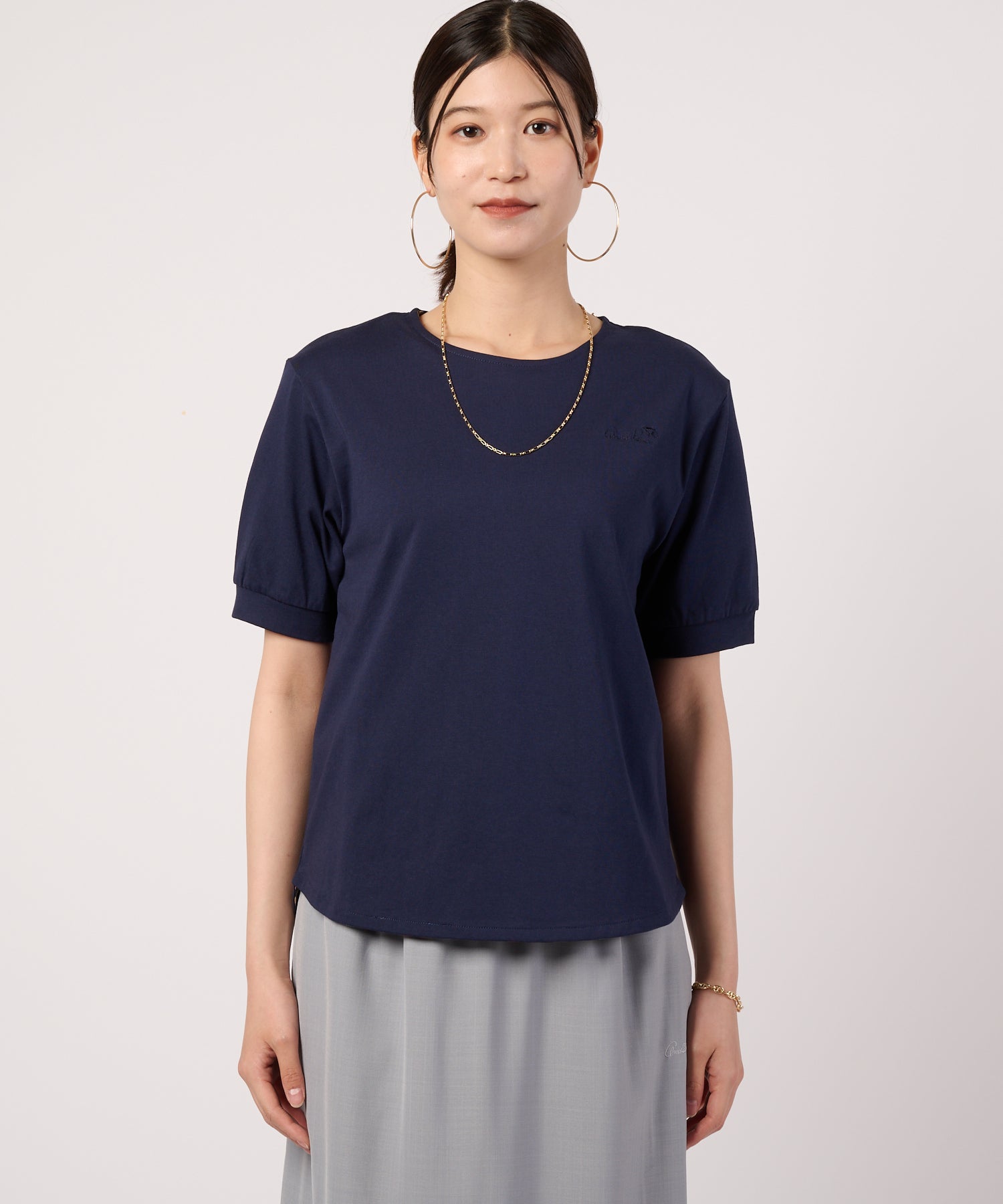パフスリーブバウンドテールTシャツ（Tシャツ/カットソー/レディース