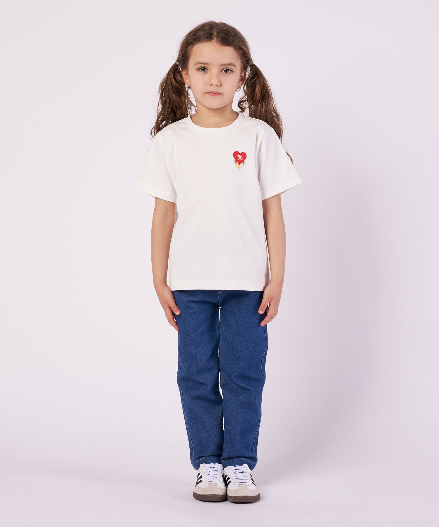 ハートモチーフ Tシャツ【キッズ】（Tシャツ/カットソー/キッズ