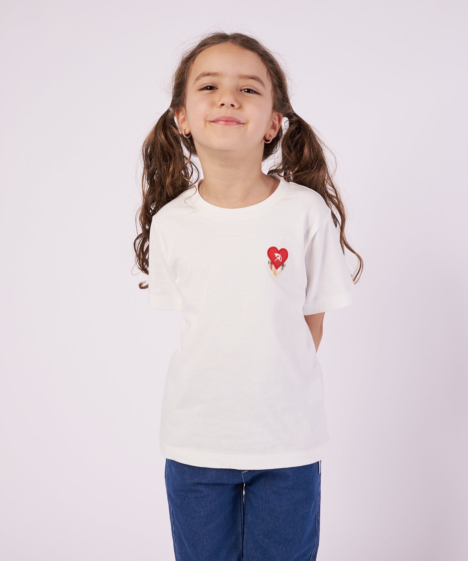 ハートモチーフ Tシャツ【キッズ】（Tシャツ/カットソー/キッズ