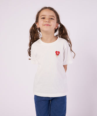 ハートモチーフ Tシャツ【キッズ】