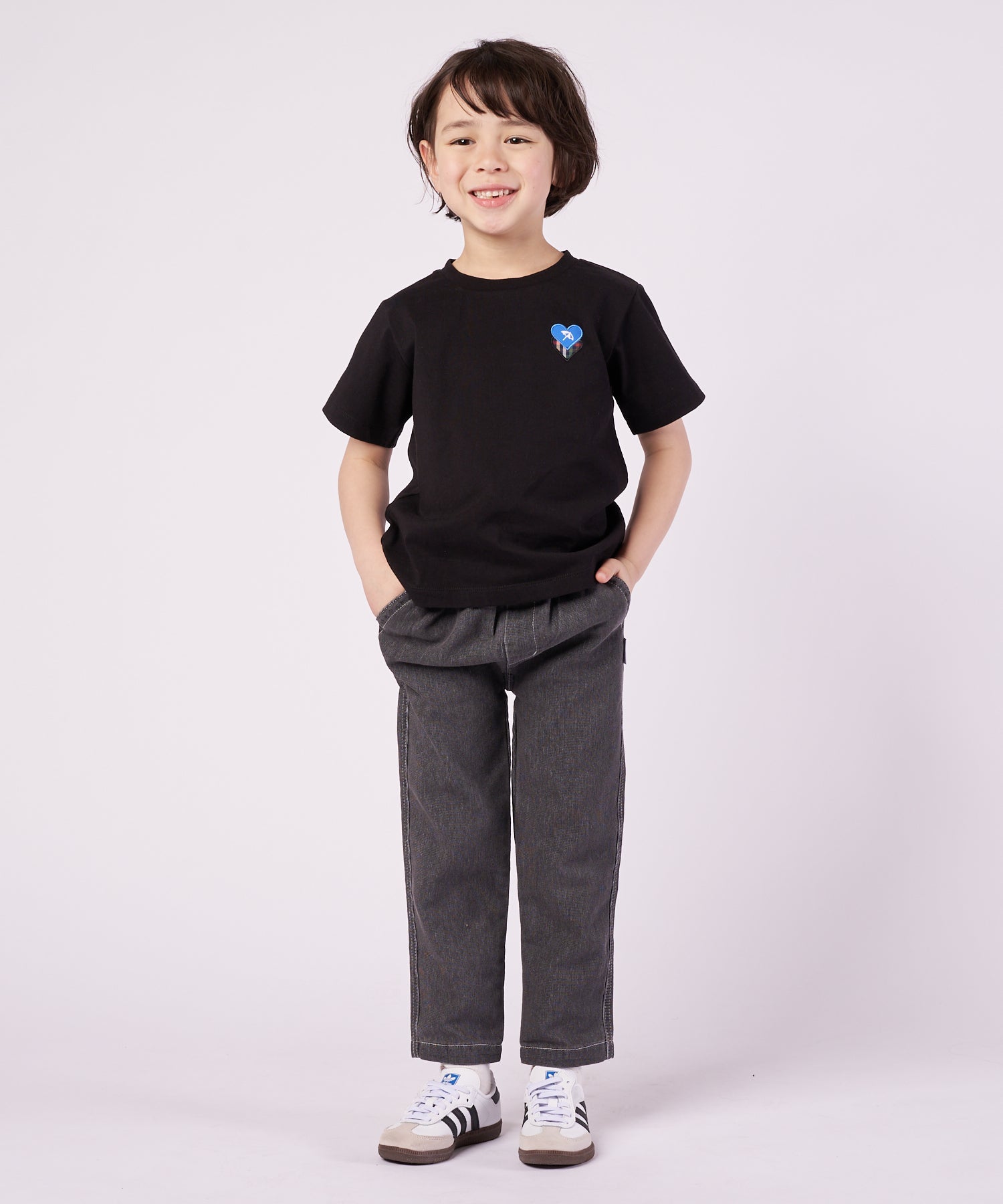 ハートモチーフ Tシャツ【キッズ】（Tシャツ/カットソー/キッズ