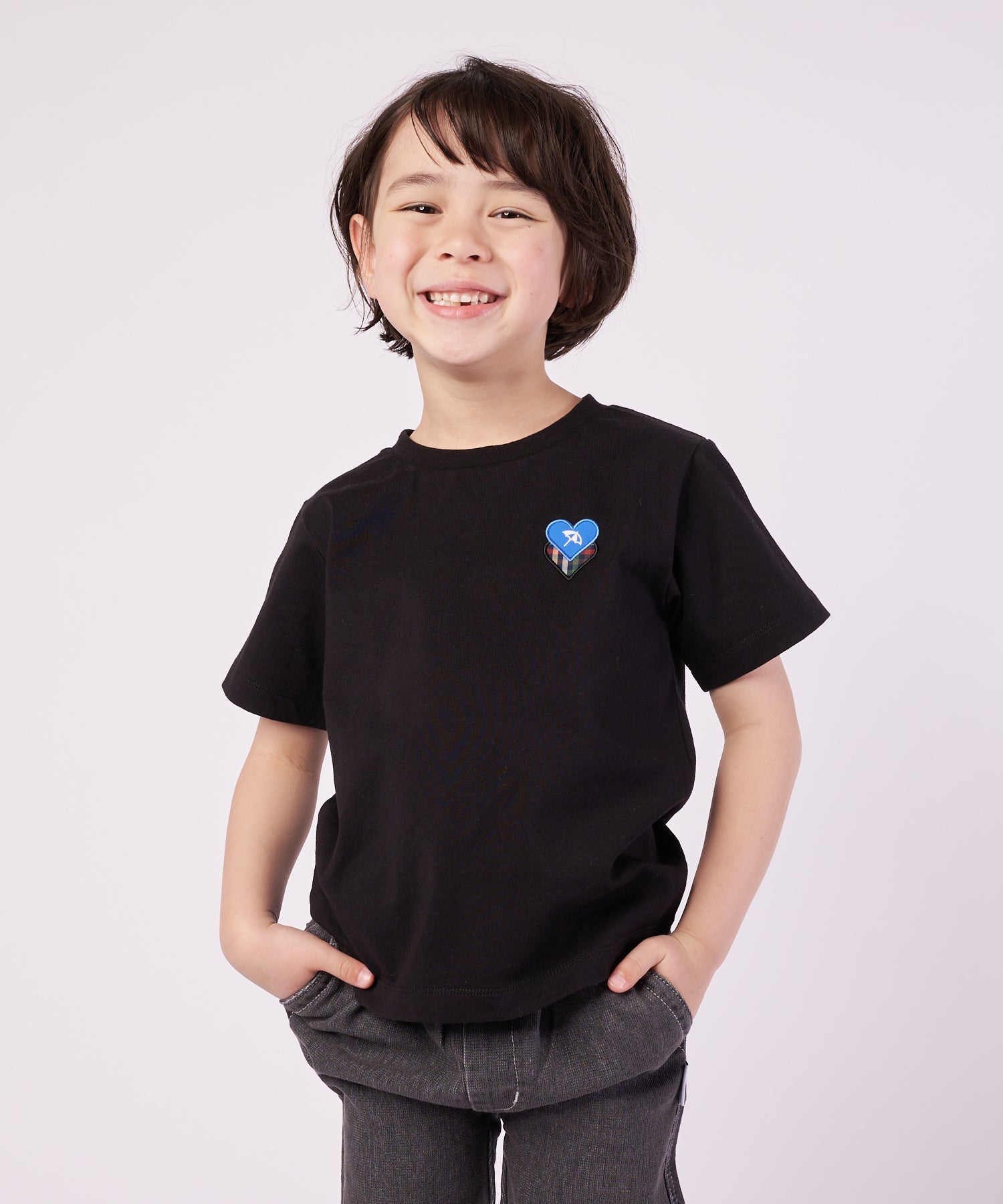 ハートモチーフ Tシャツ【キッズ】（Tシャツ/カットソー/キッズ