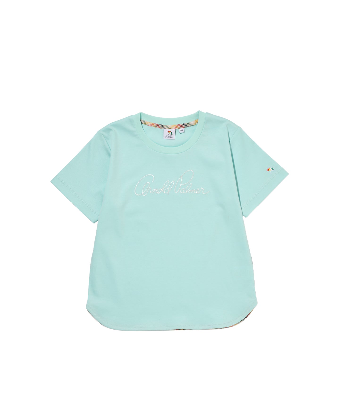 ハンドメイド刺繍ラウンドヘムTシャツ【キッズ】