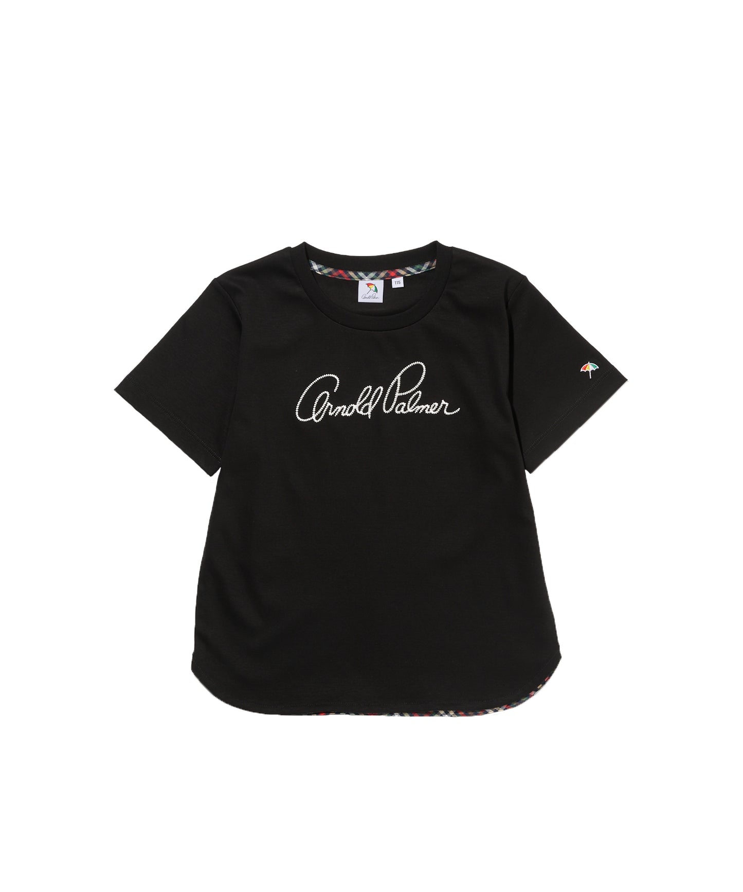 ハンドメイド刺繍ラウンドヘムTシャツ【キッズ】