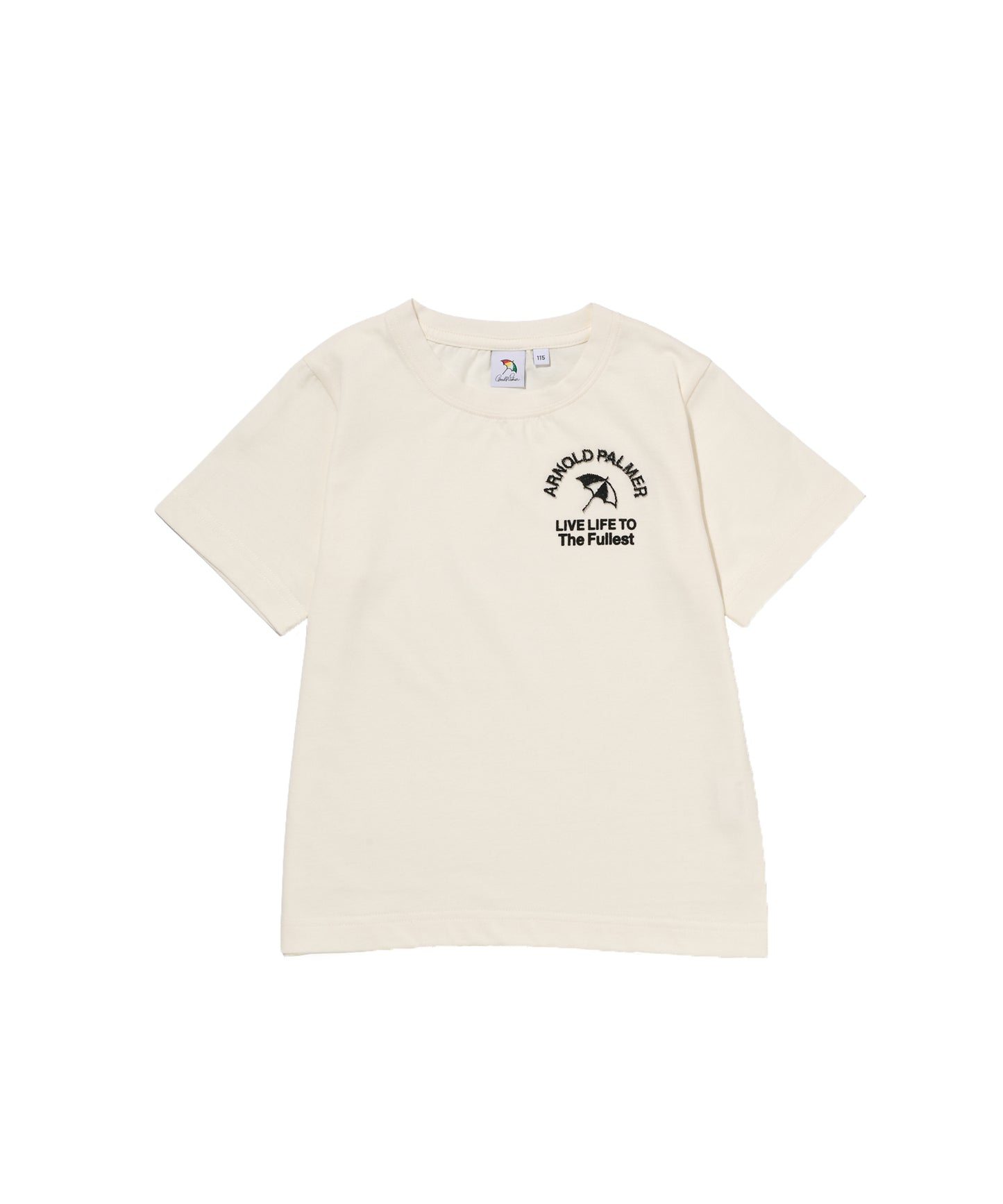 【汗ジミ防止】シェア　サガラ刺繍ロゴTシャツ【キッズ】