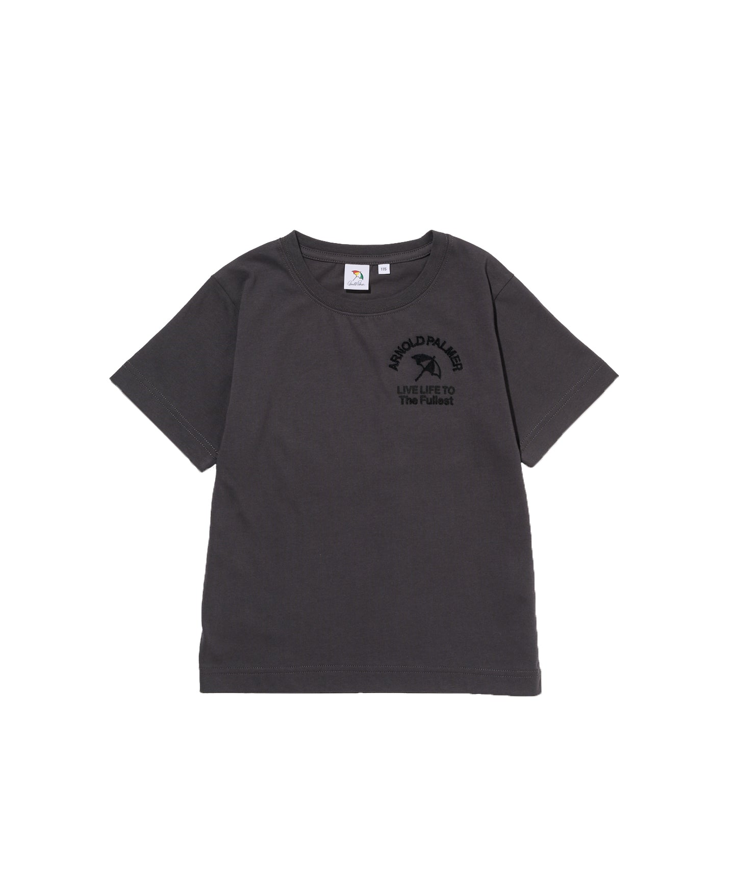 【汗ジミ防止】シェア　サガラ刺繍ロゴTシャツ【キッズ】