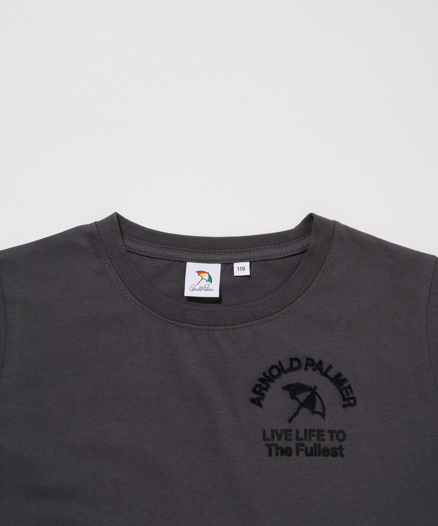 【汗ジミ防止】シェア　サガラ刺繍ロゴTシャツ【キッズ】