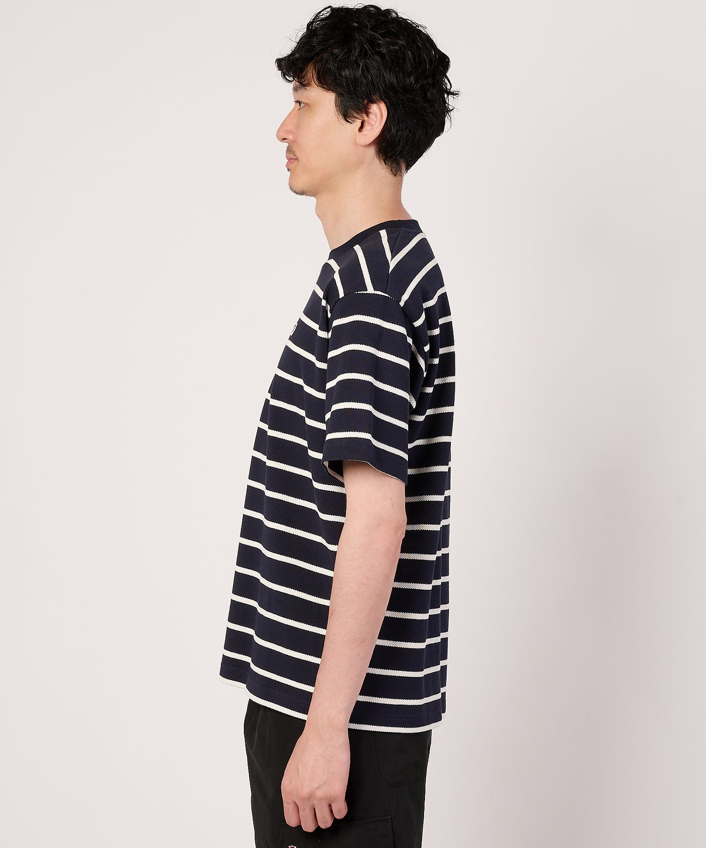 カノコボーダー　クルーネックTシャツ
