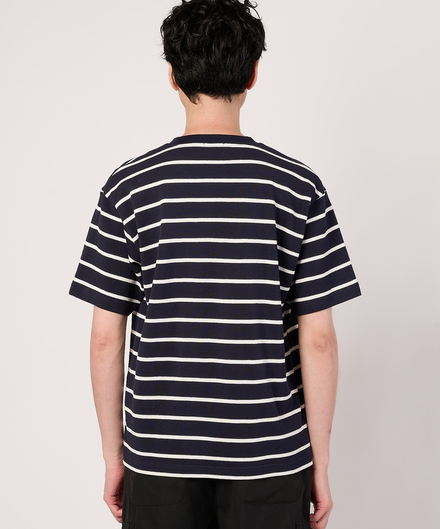 カノコボーダー　クルーネックTシャツ