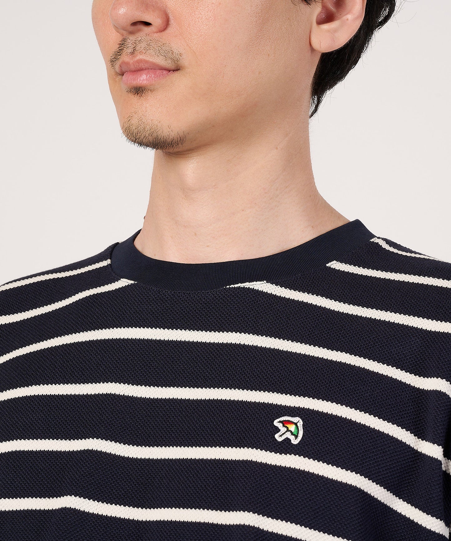 カノコボーダー　クルーネックTシャツ