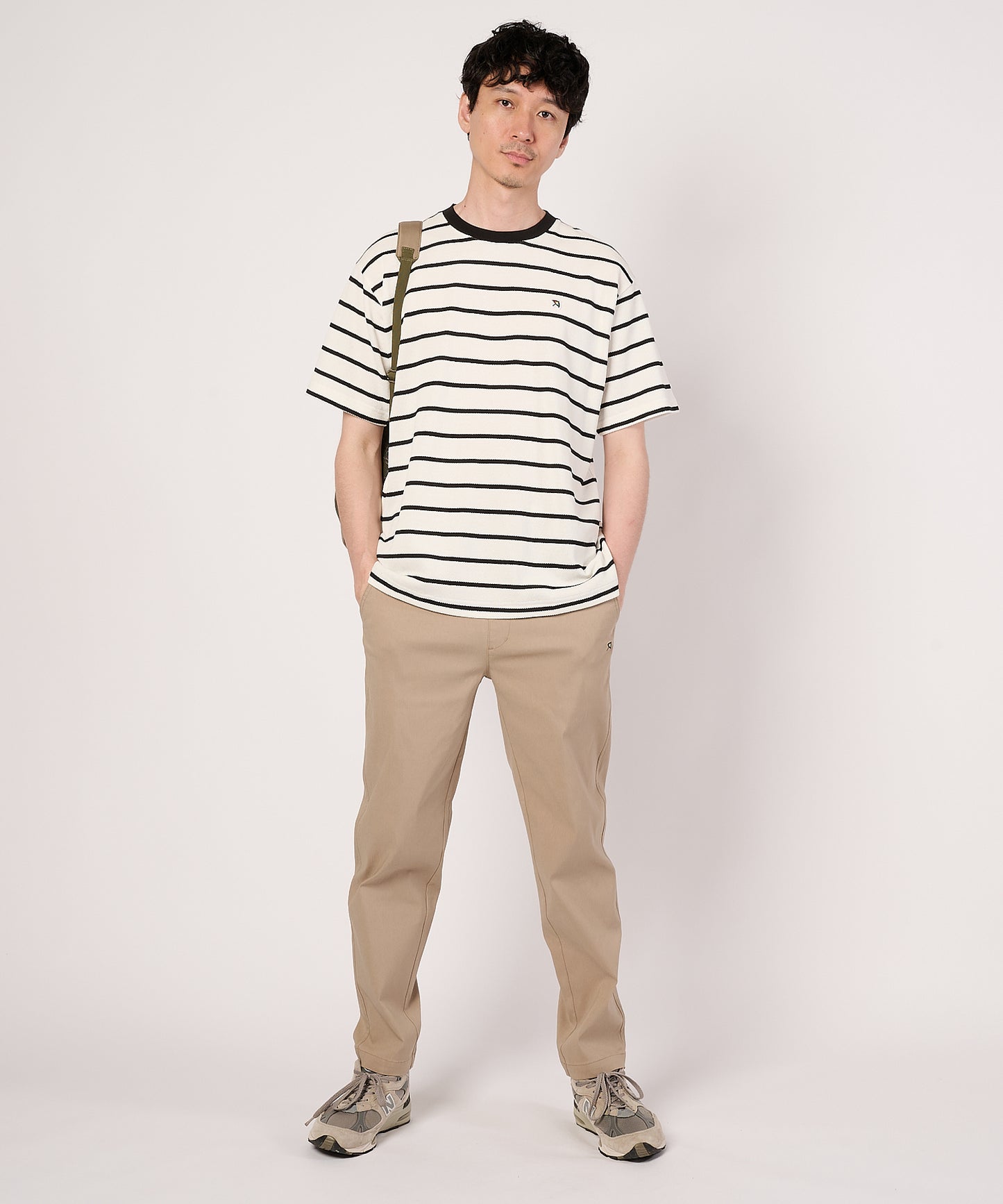 カノコボーダー　クルーネックTシャツ