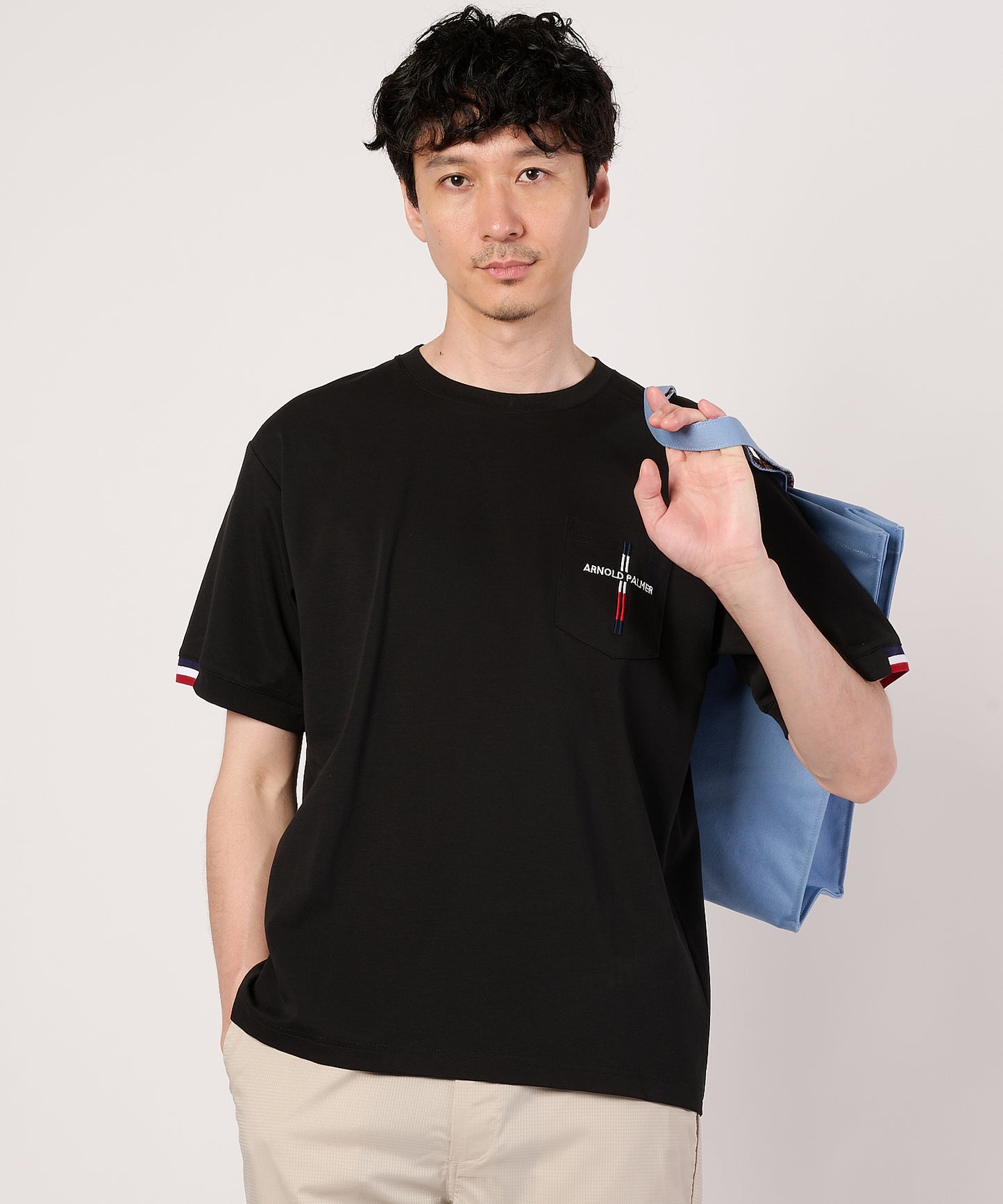 リブラインTシャツ