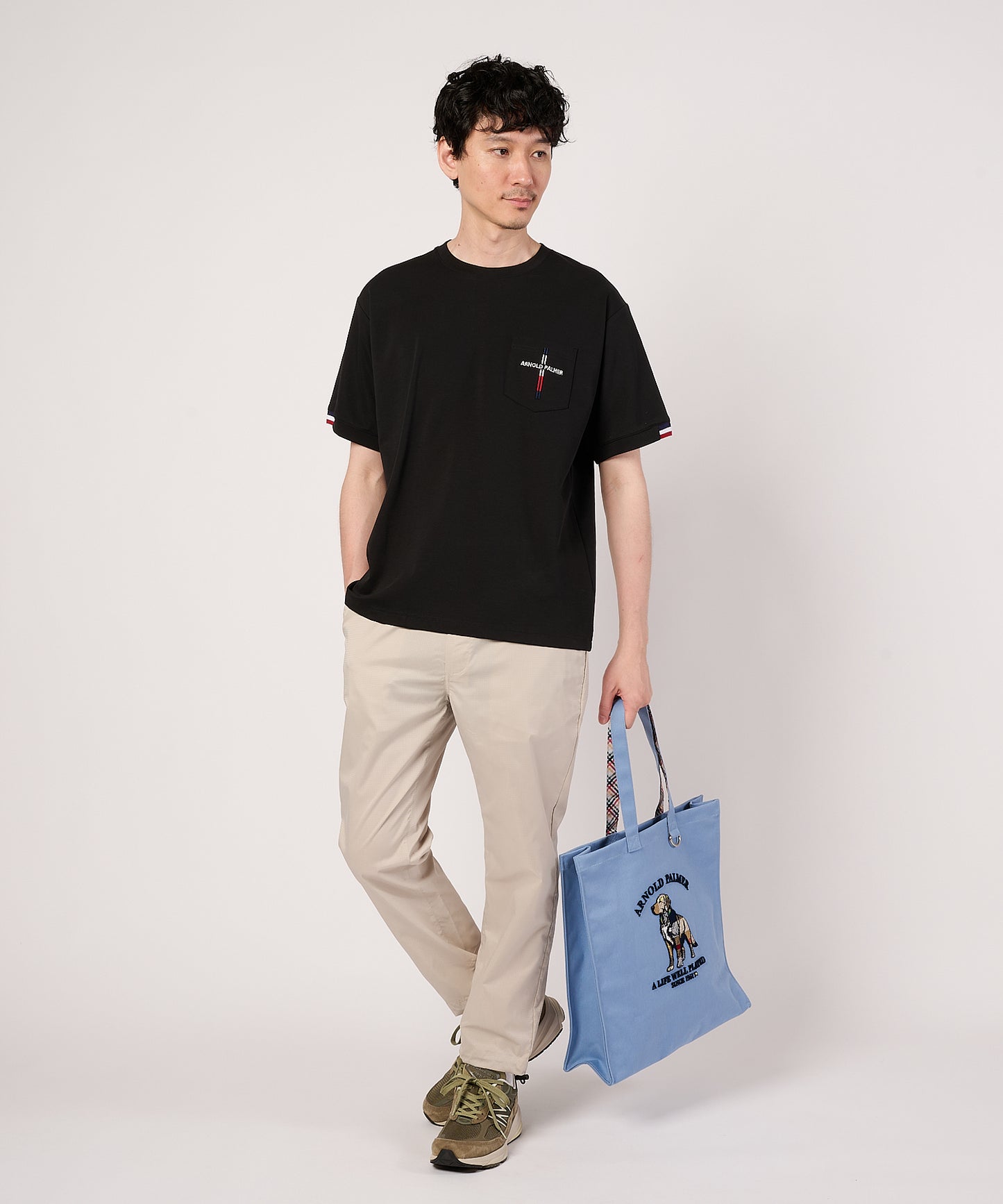 リブラインTシャツ