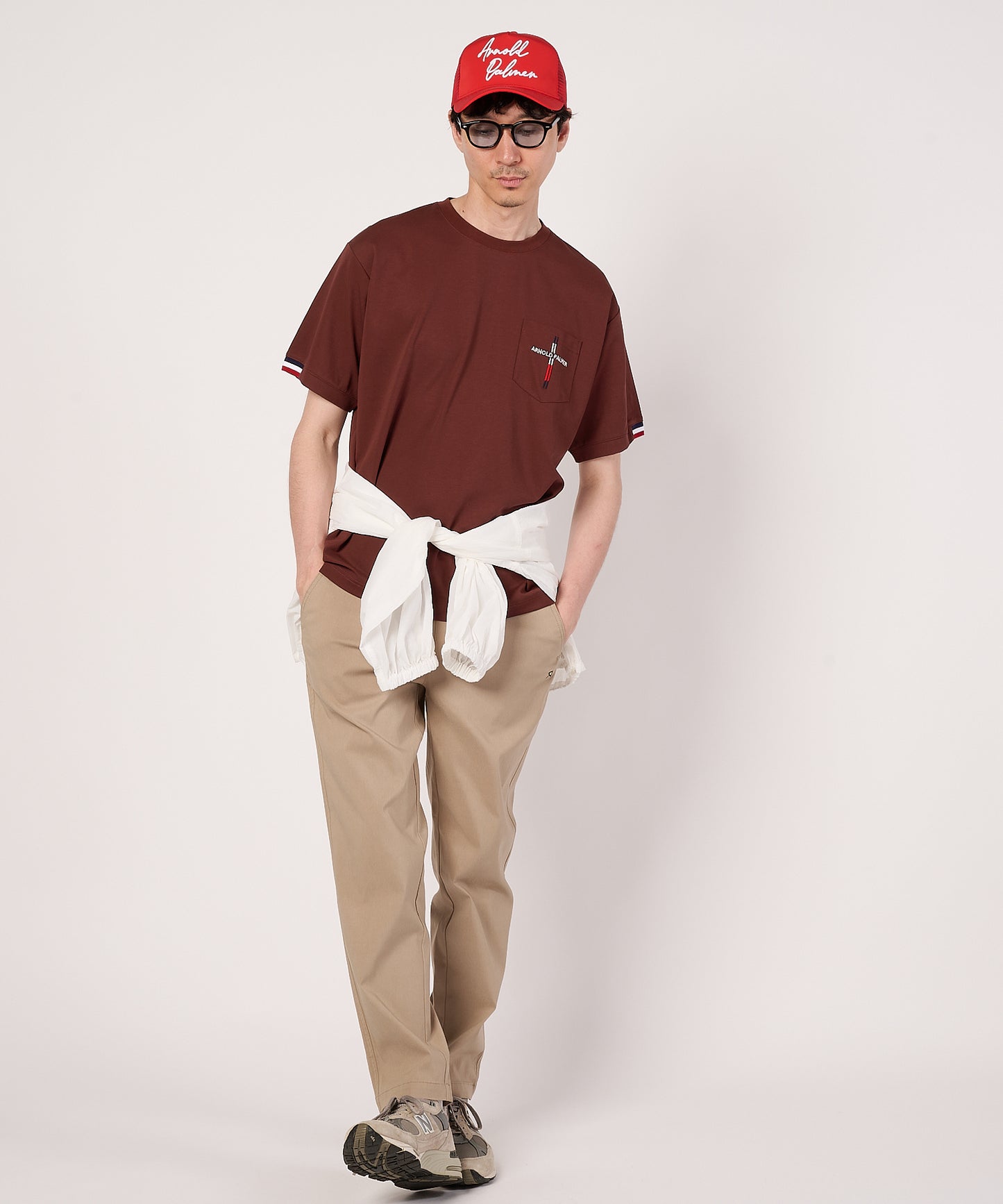 リブラインTシャツ