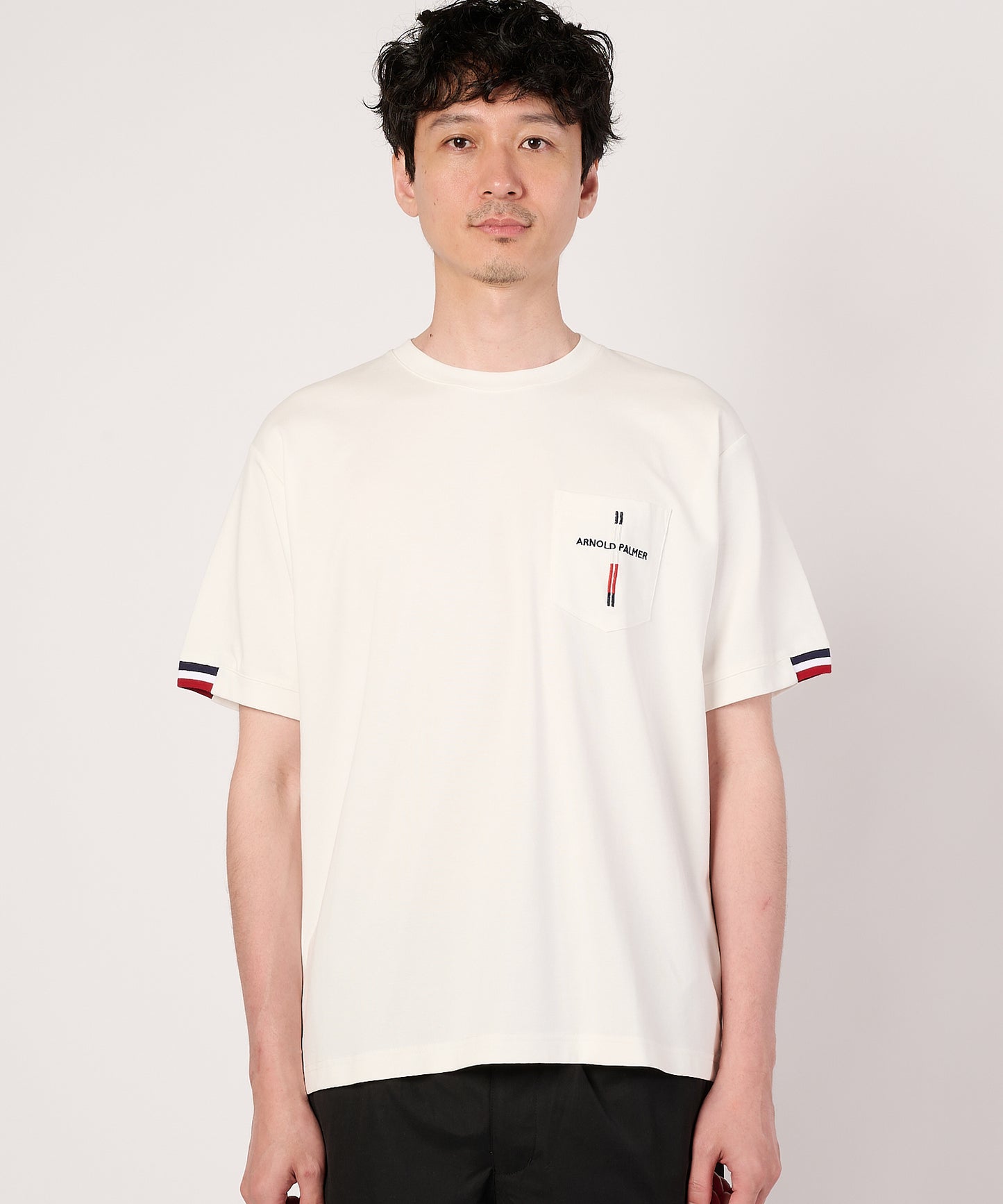 リブラインTシャツ