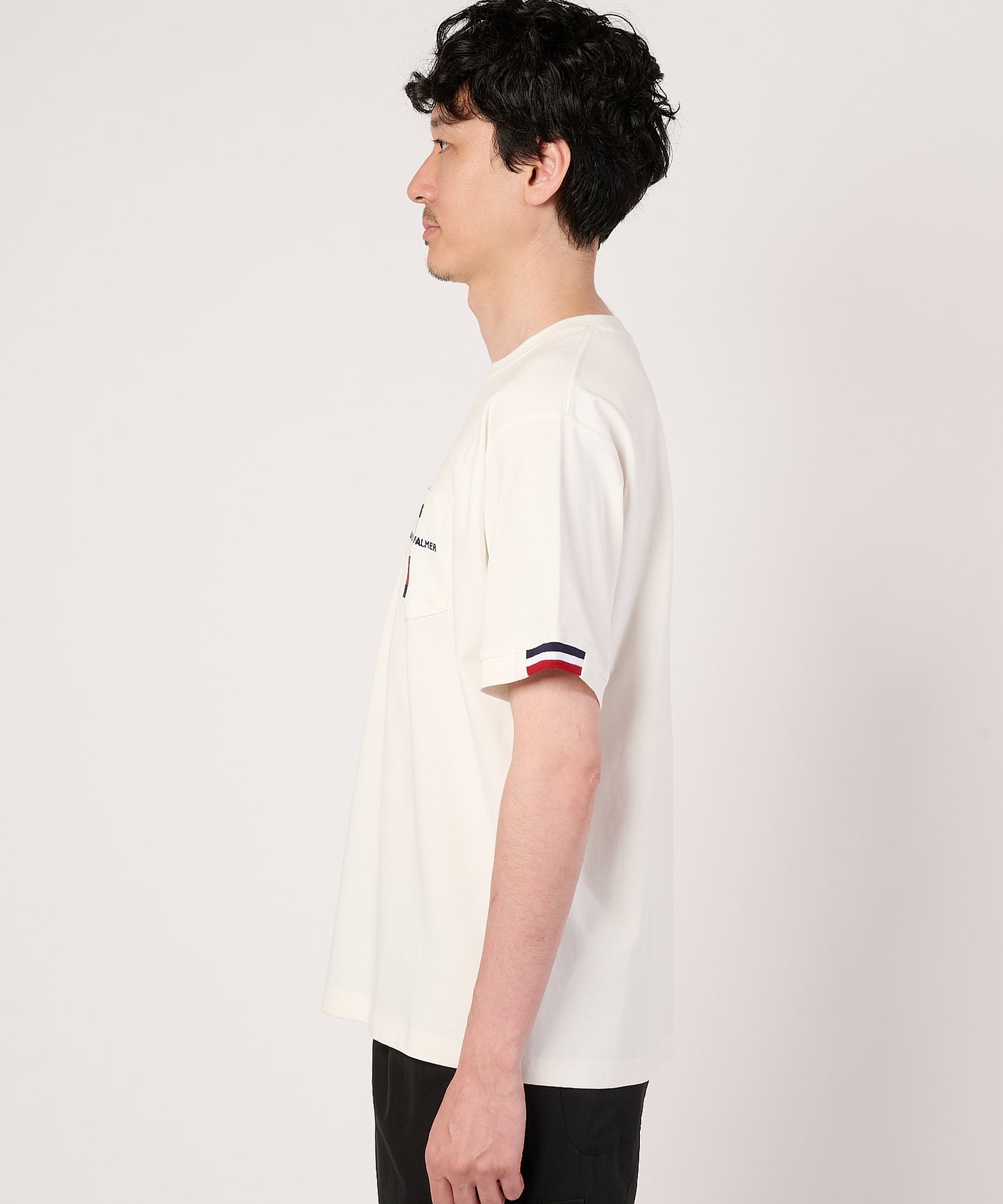 リブラインTシャツ