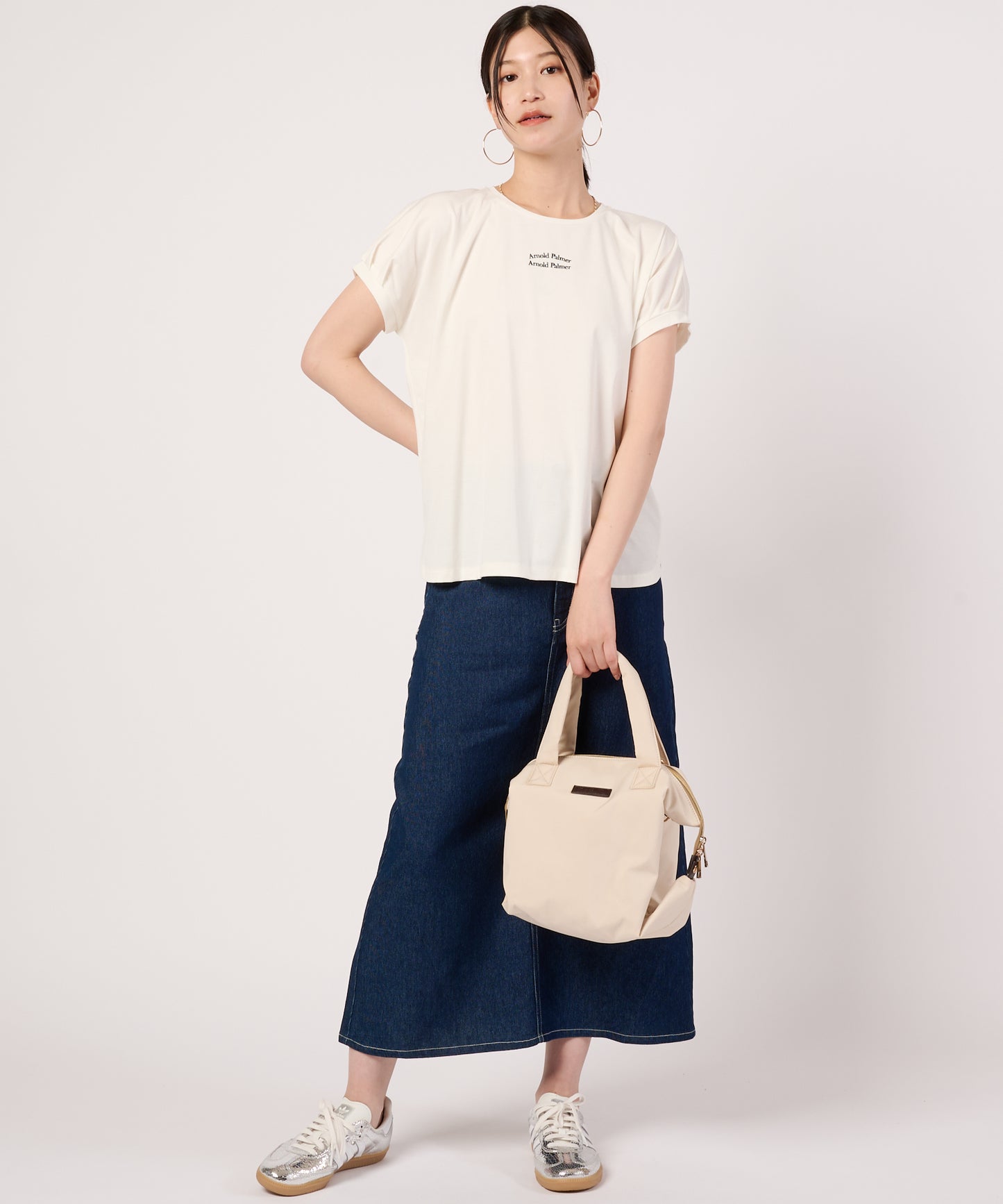 ビンテージカノコ　タックスリーブ　ボックスTシャツ