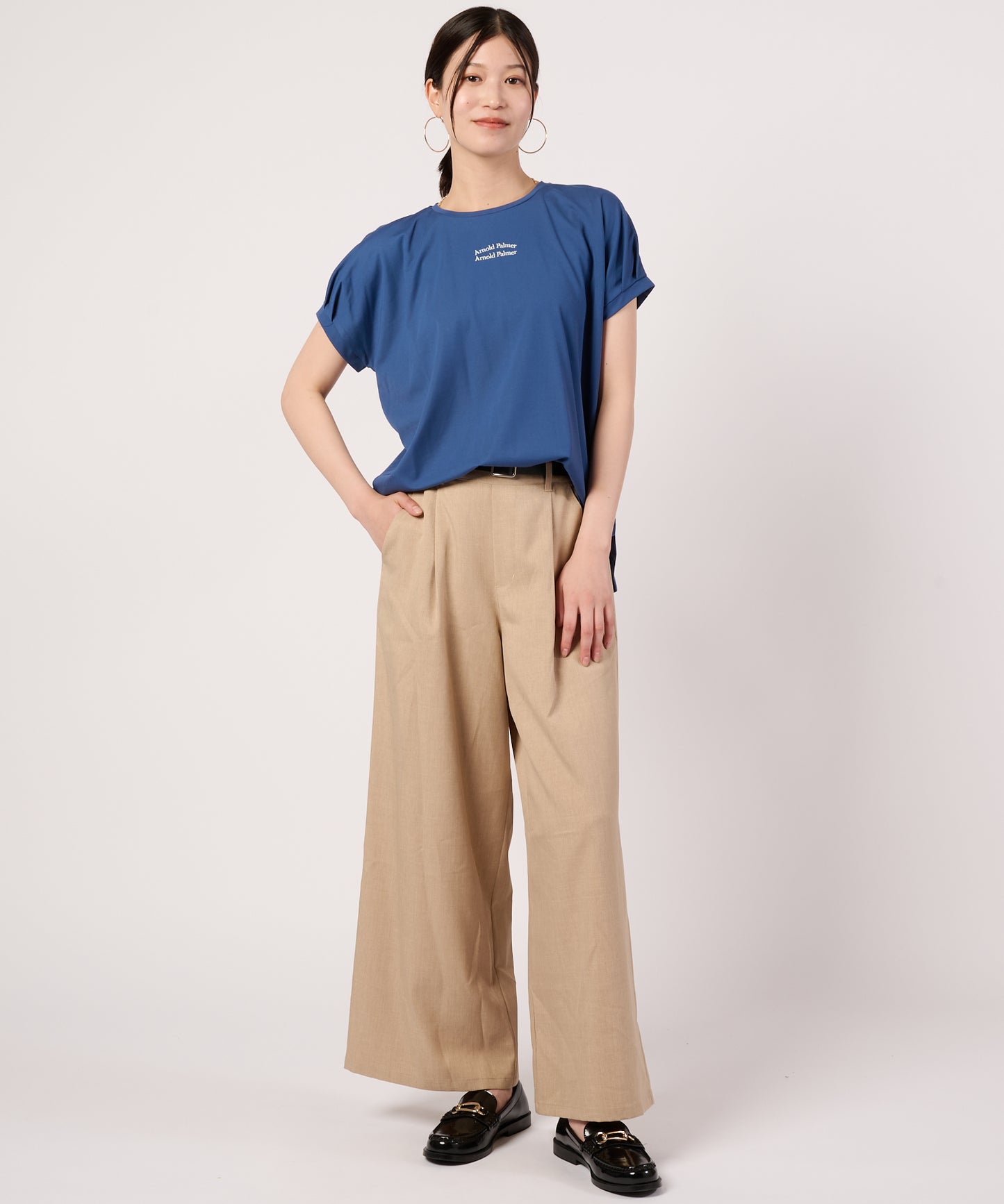 ビンテージカノコ　タックスリーブ　ボックスTシャツ