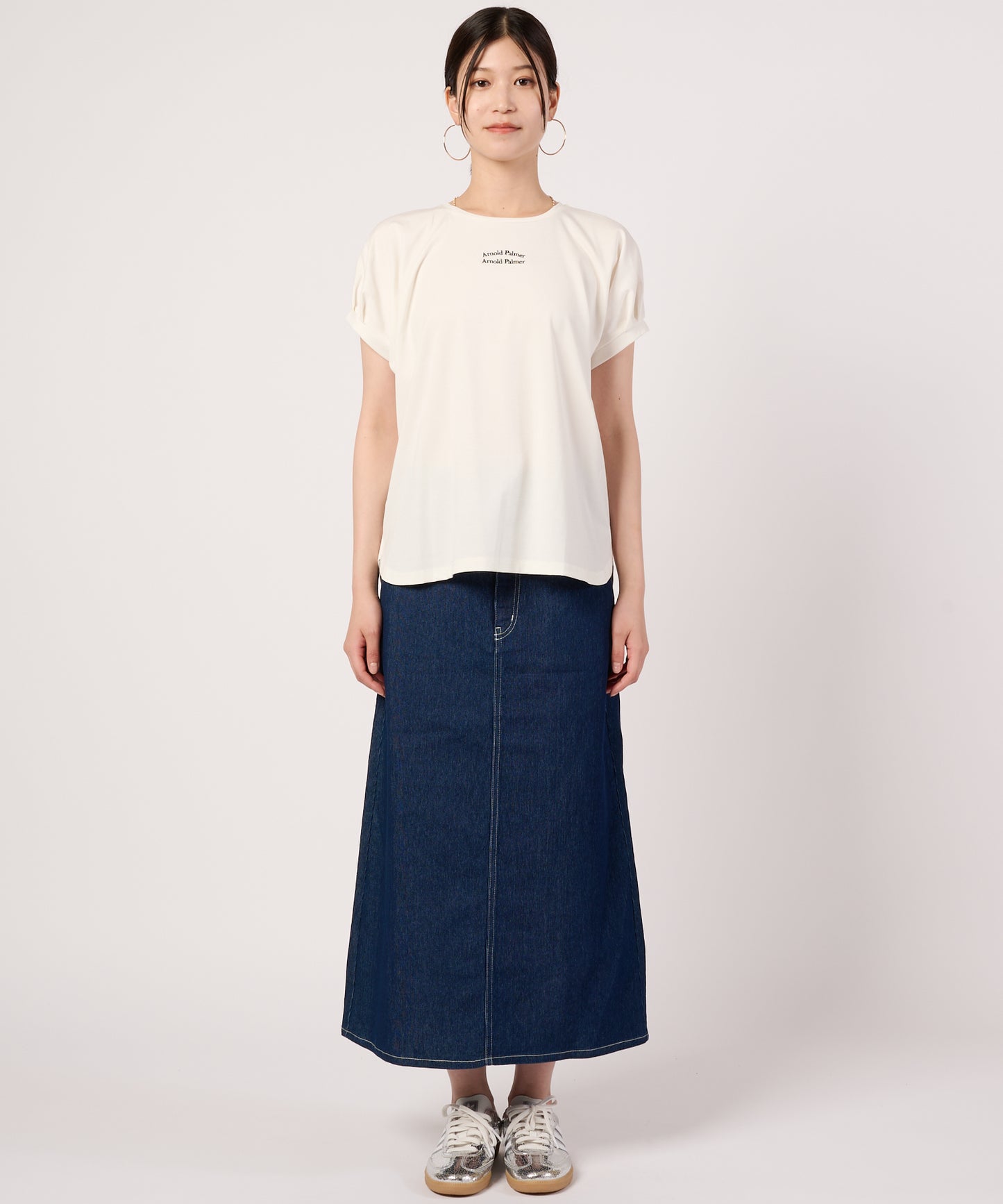 ビンテージカノコ　タックスリーブ　ボックスTシャツ