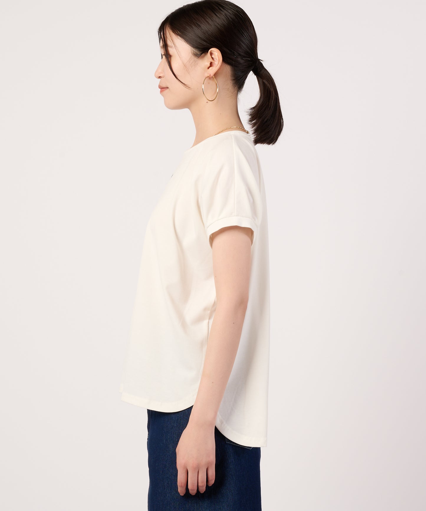 ビンテージカノコ　タックスリーブ　ボックスTシャツ