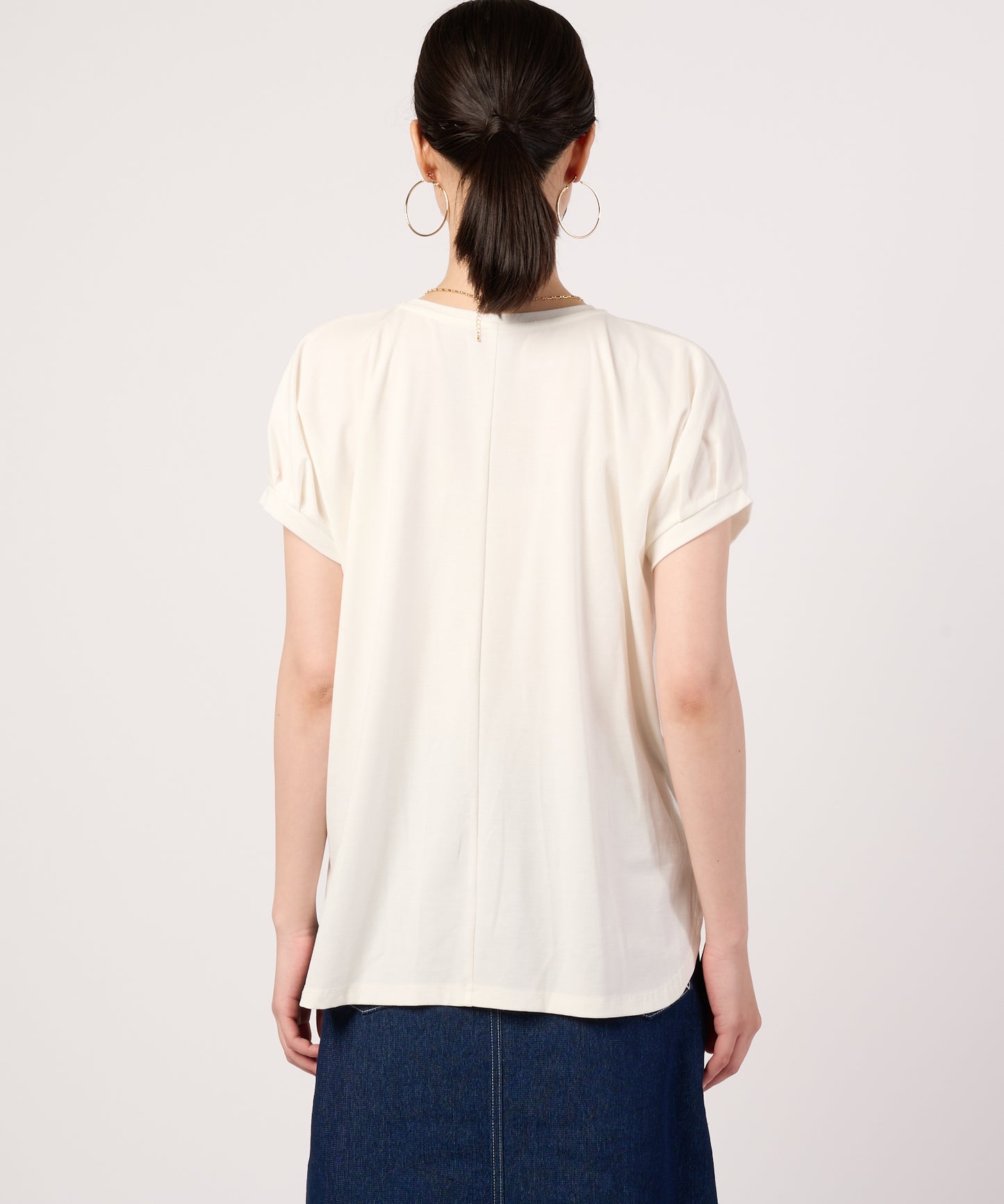 ビンテージカノコ　タックスリーブ　ボックスTシャツ
