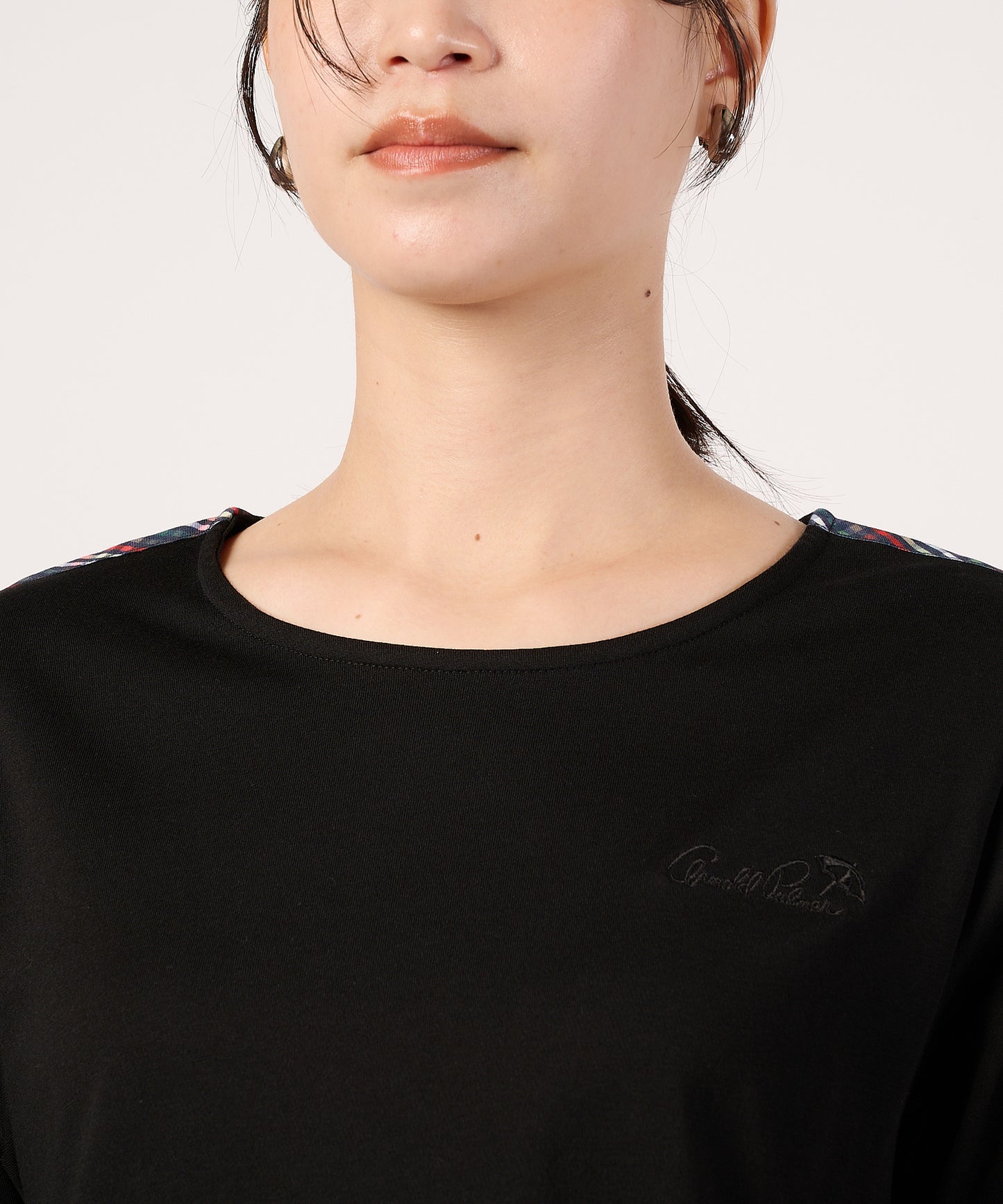 【予約】パーマーチェックテープアクセント　AラインTシャツ