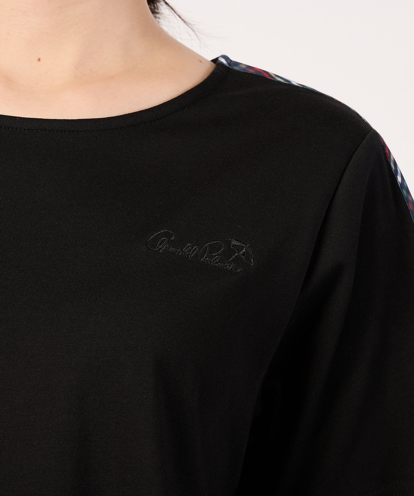 【予約】パーマーチェックテープアクセント　AラインTシャツ
