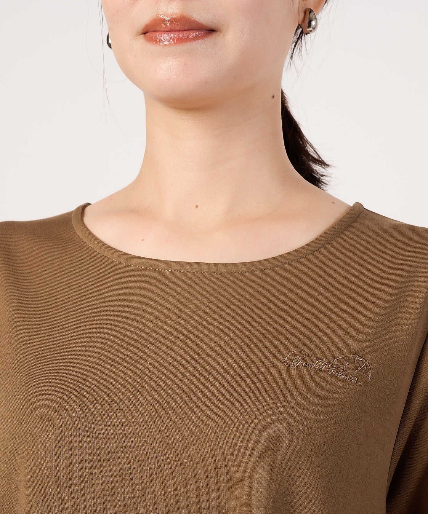 【予約】パーマーチェックテープアクセント　Tシャツワンピース