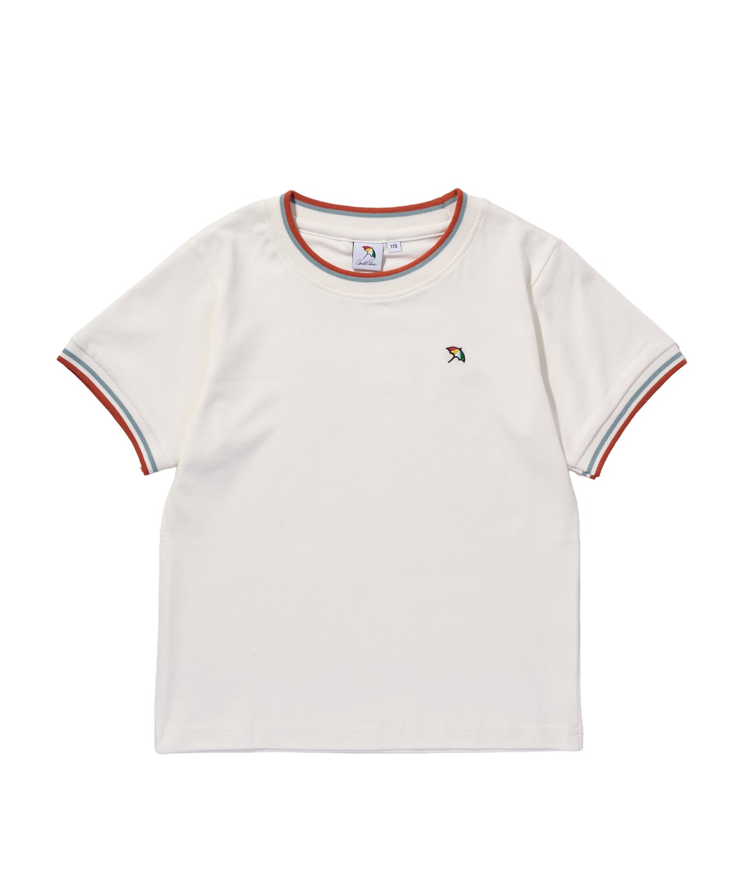 【接触冷感/UVカット】スムース　リブラインTシャツ