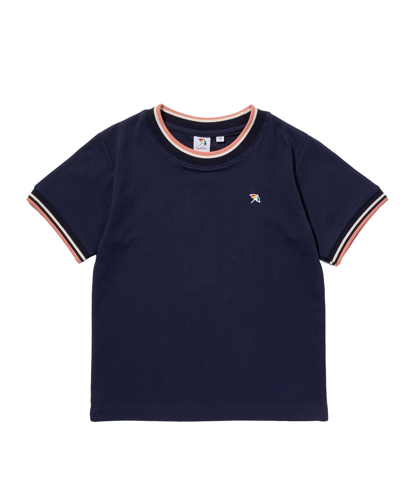【接触冷感/UVカット】スムース　リブラインTシャツ