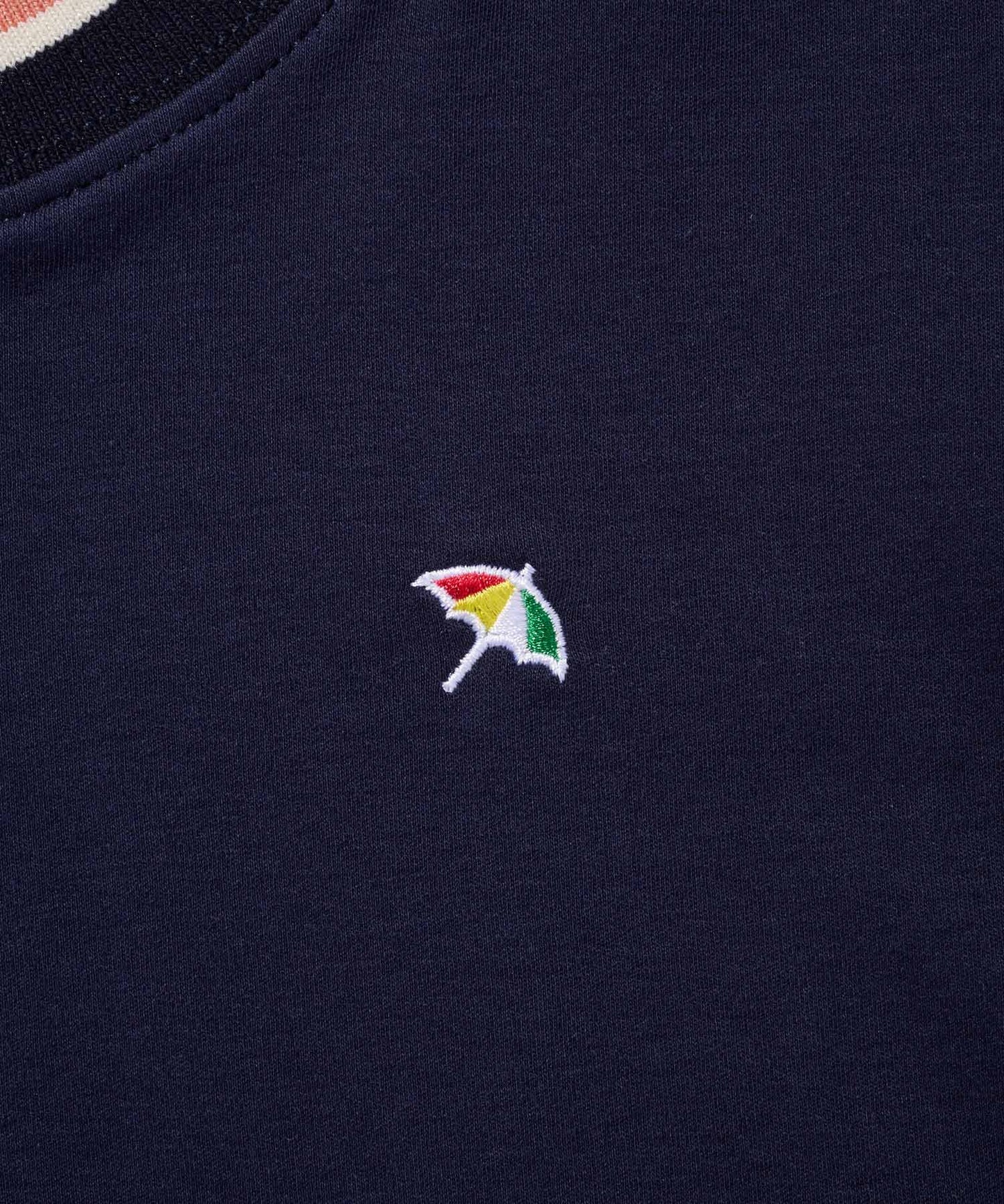 【接触冷感/UVカット】スムース　リブラインTシャツ