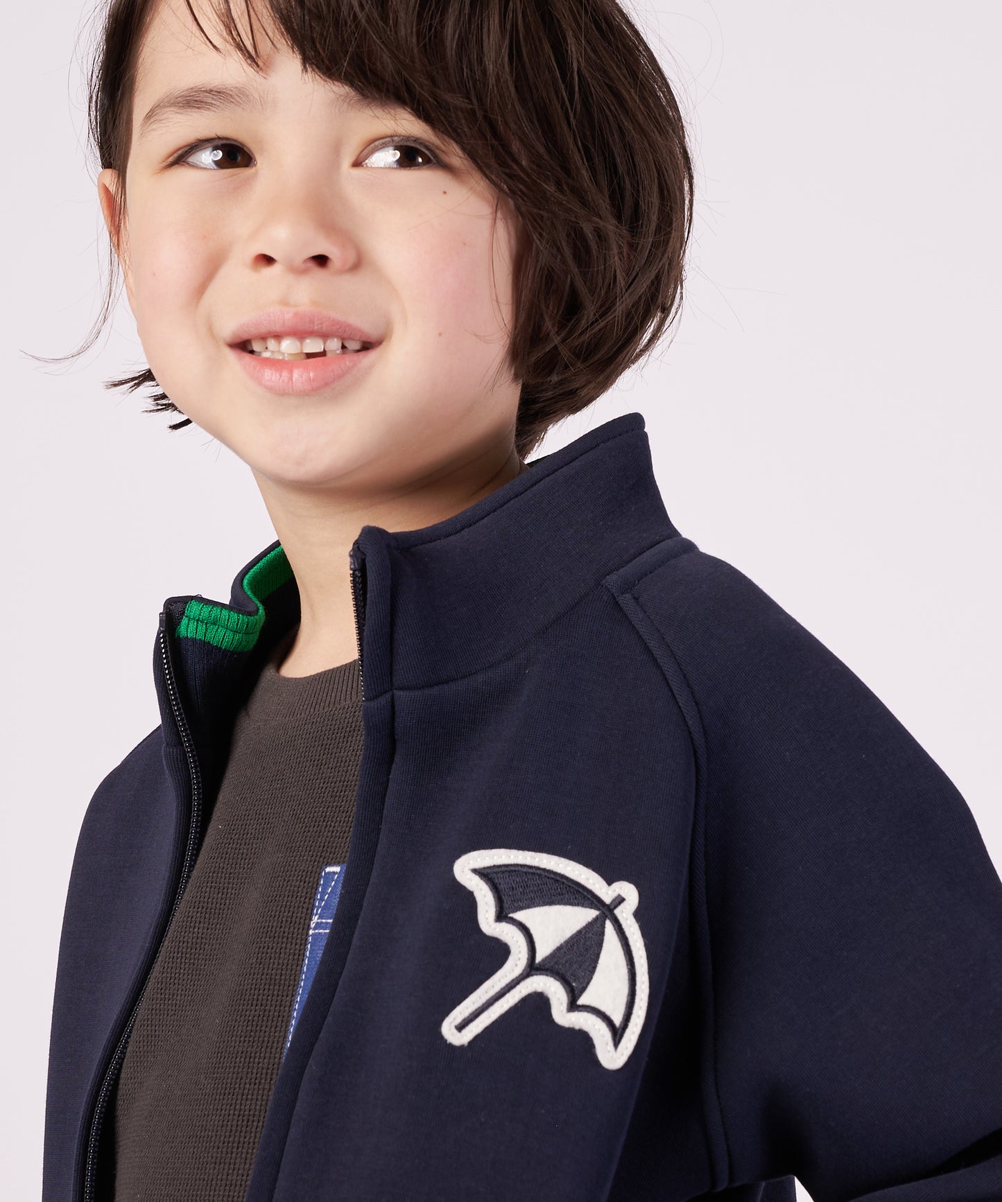 ダンボールニット ジップブルゾン【キッズ】