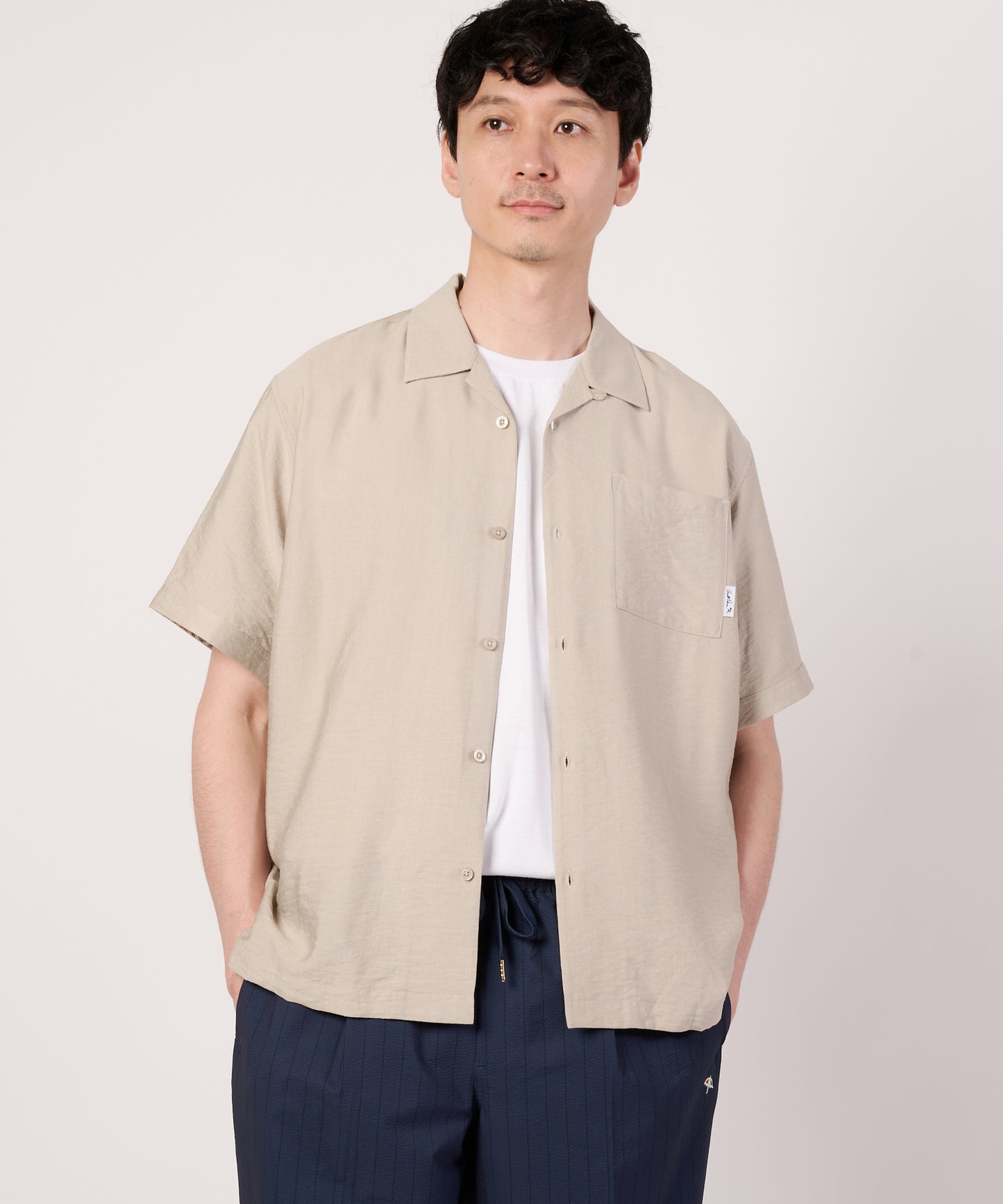 アムンゼン　オープンカラーシャツ