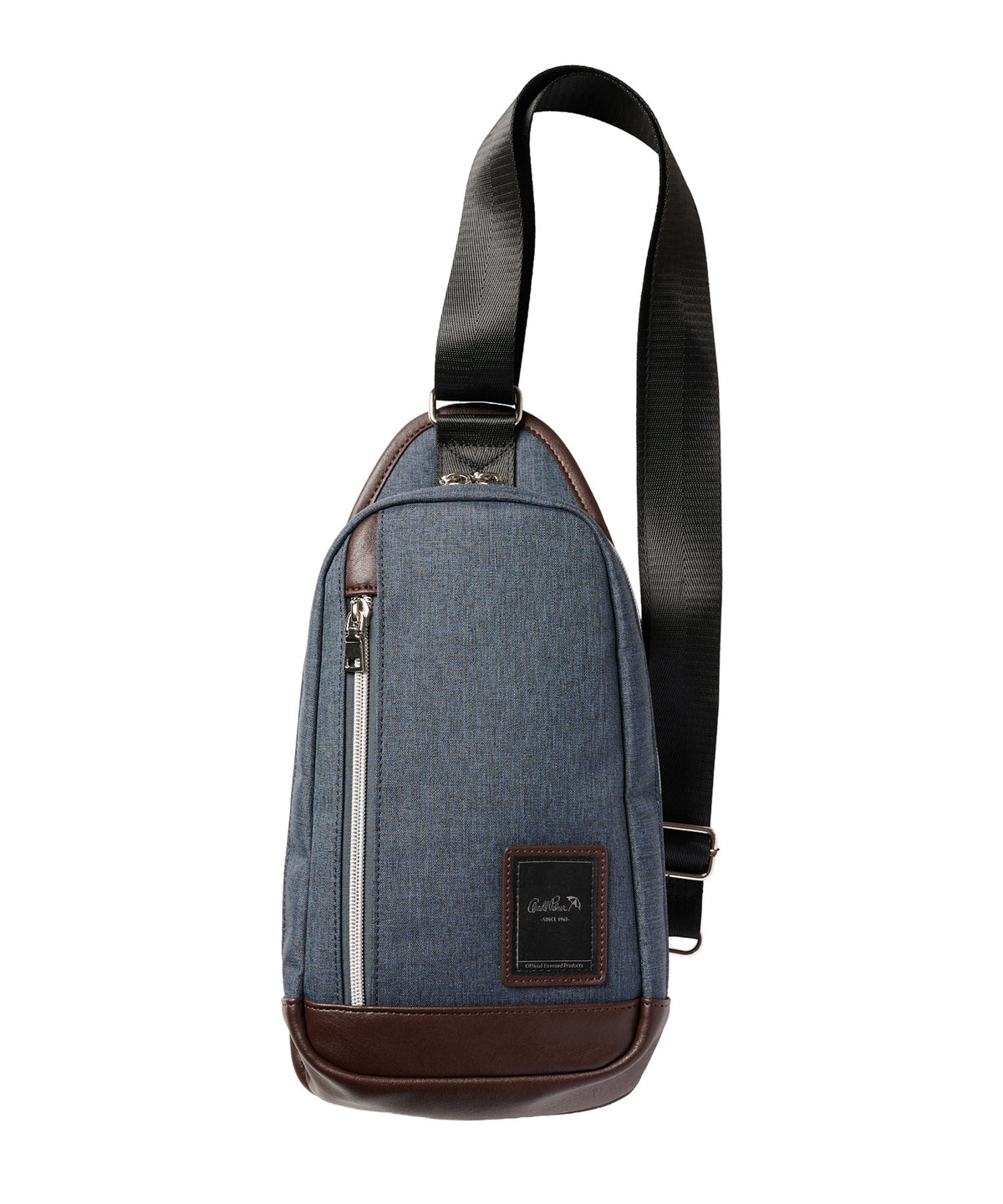 メランジ×PU　ボディバッグ