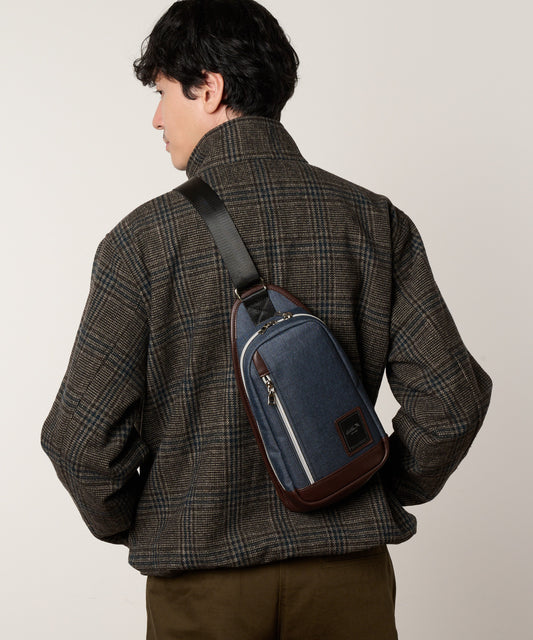 Arnold Palmer　メランジ×PU　ボディバッグ